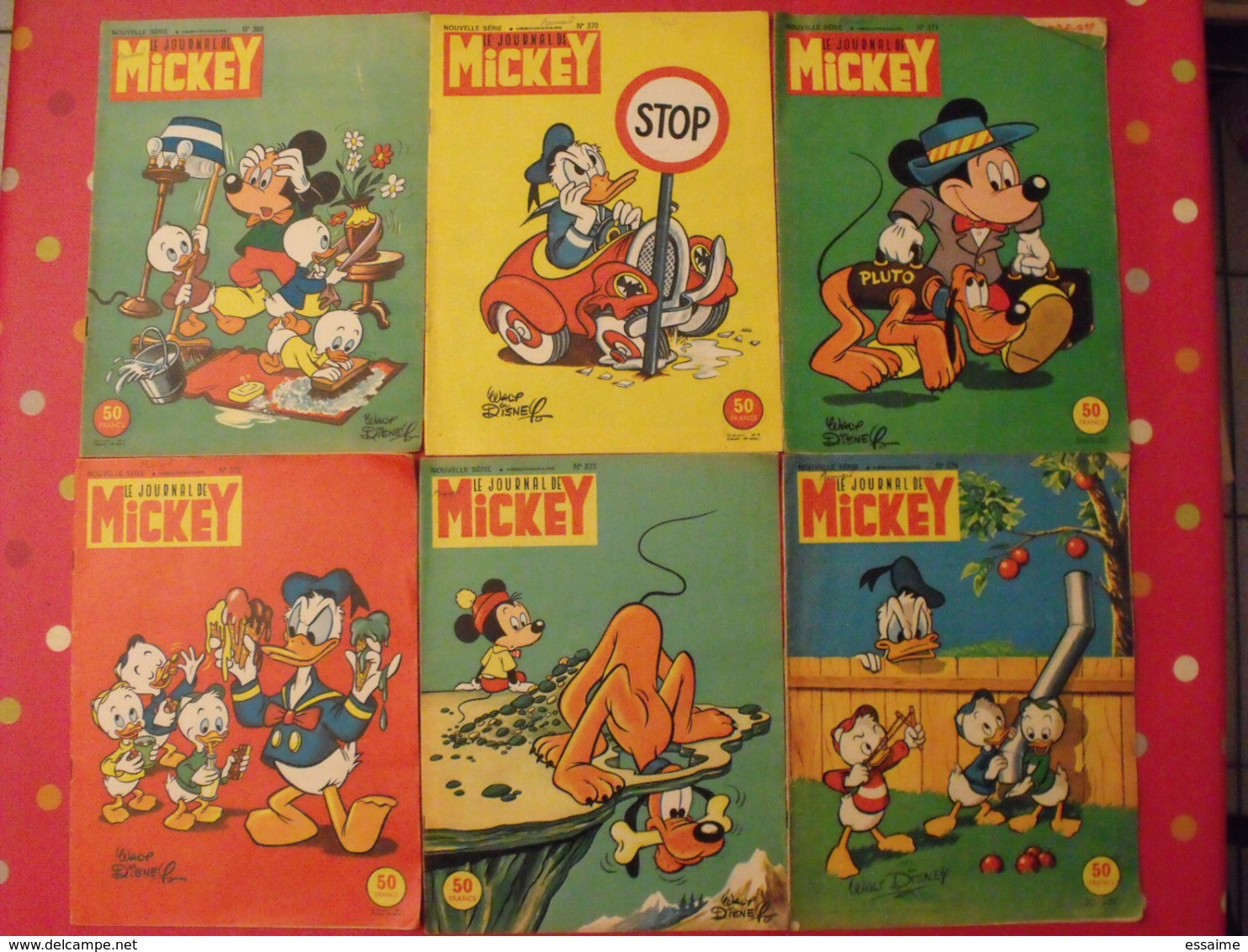 Lot De 28 N° Le Journal De Mickey. 1959-60. Entre 354 Et 424. Donald Pisou Petite Annie Pluto Dingo Bobby Walt Disney 5 - Journal De Mickey