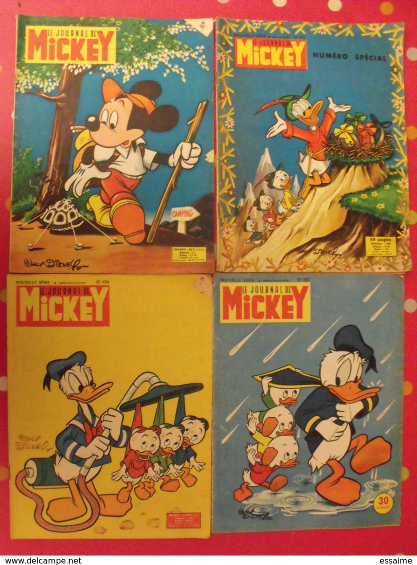 Lot De 28 N° Le Journal De Mickey. 1959-60. Entre 354 Et 424. Donald Pisou Petite Annie Pluto Dingo Bobby Walt Disney 5 - Journal De Mickey