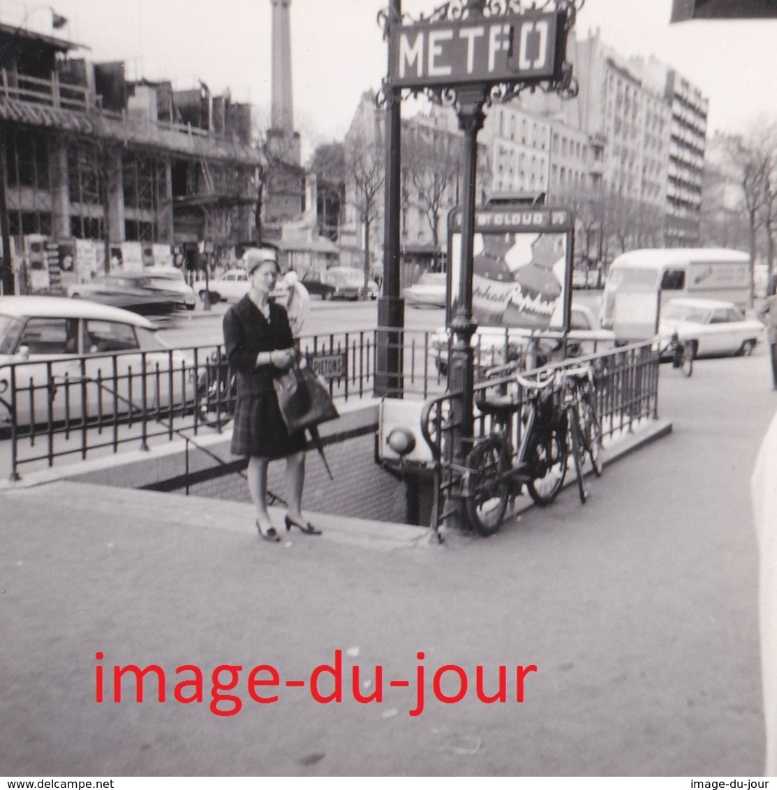 PHOTO ANCIENNE  STATION DE METRO PORTE DE ST CLOUD (métropolitaine  Paris ) - Lieux