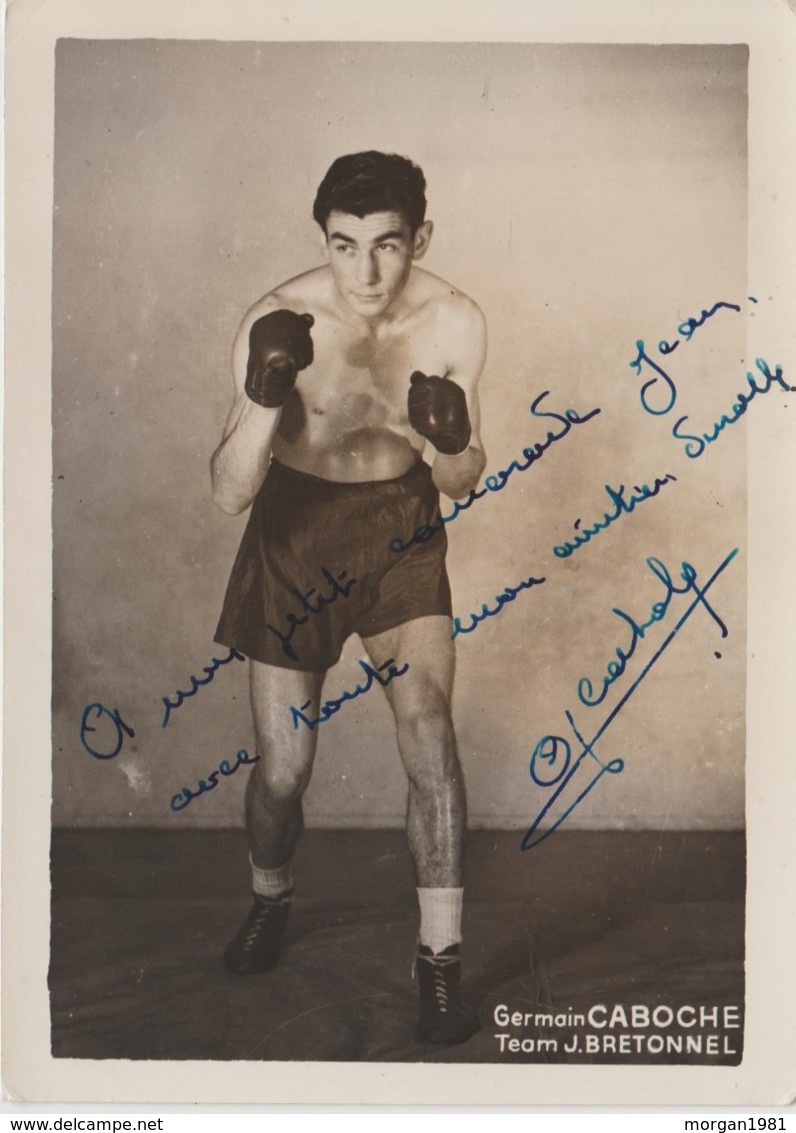 .BOXING.BOKSEN  . PHOTO  10 Cm X 15 Cm    S.E.P.    BOXEUR  GERMAIN CABOCHE  TEAM BRETONNEL - Boxe