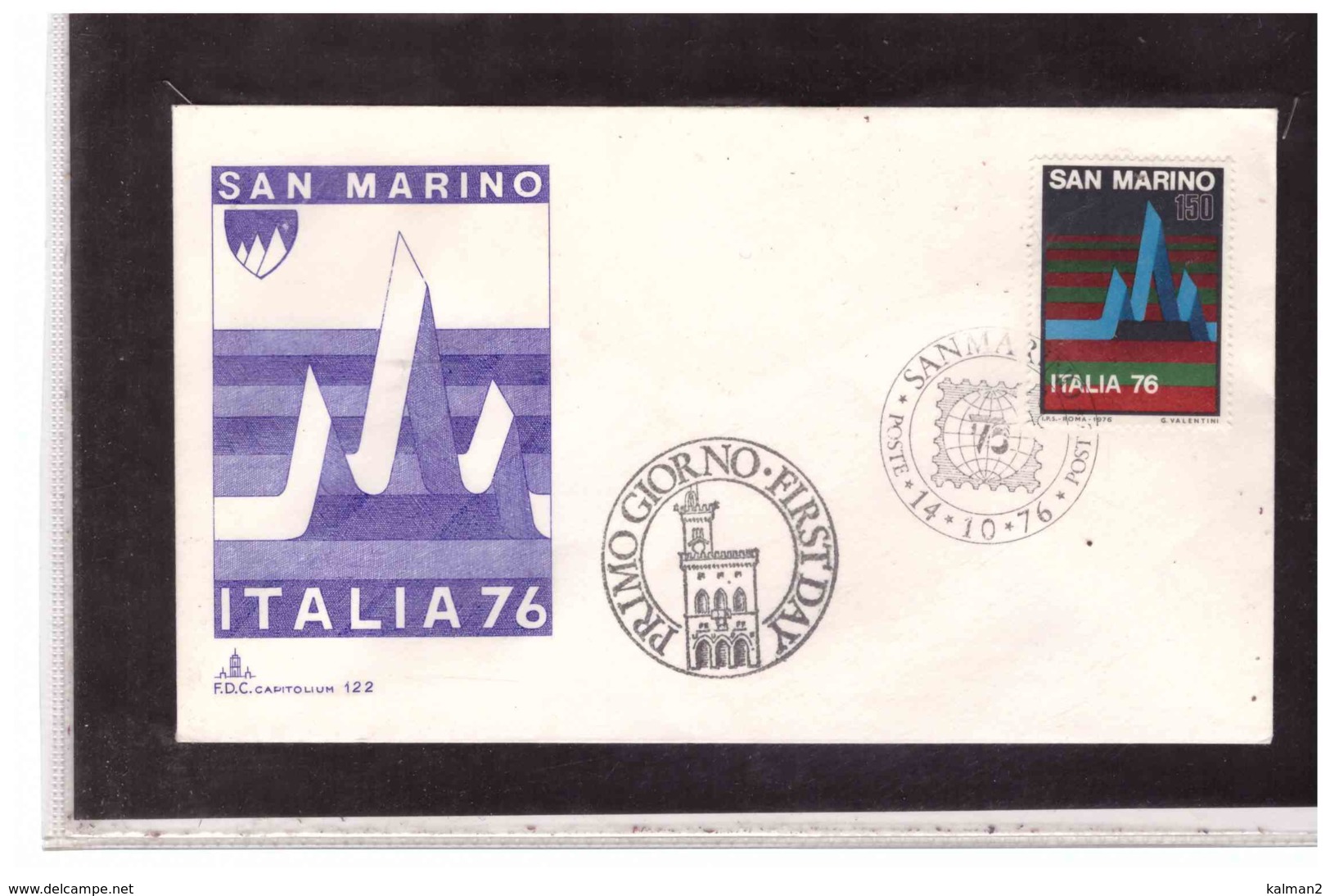 FDC5369   -   SAN MARINO  14.10.1976   /   FDC  EXPO "ITALIA 76 "  /   CAT.UNIFICATO  970 - Philatelic Exhibitions