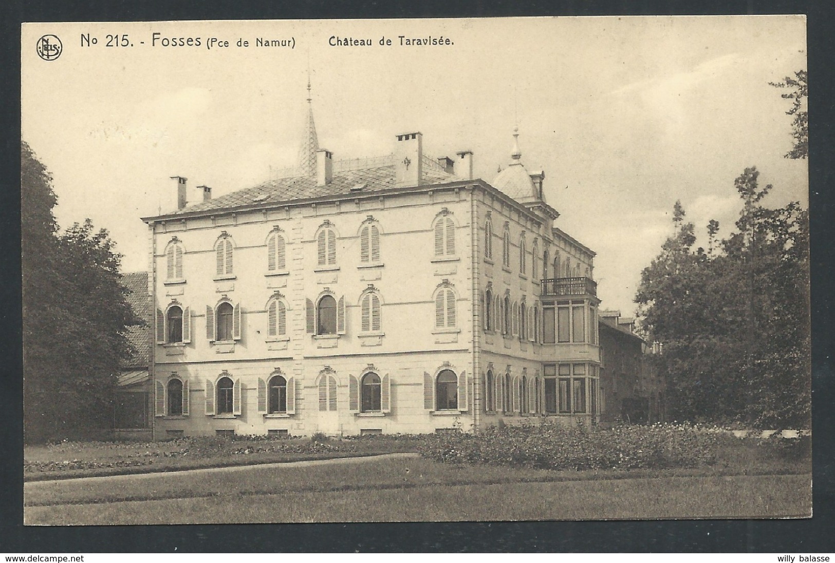 1.1 // CPA - FOSSES - Château De TARAVISEE - Nels N° 215  // - Fosses-la-Ville