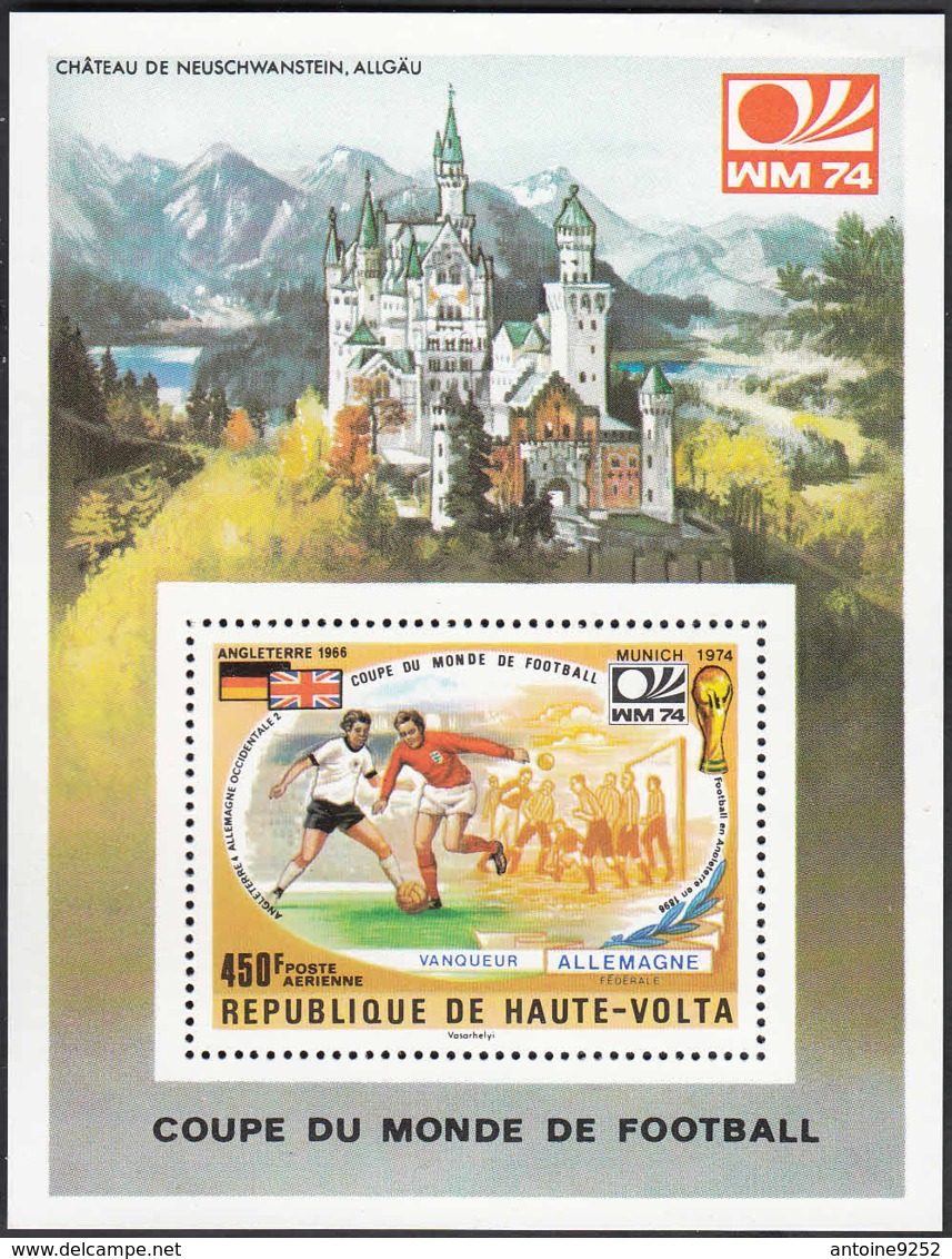 Coupe Du Monde De Football 1974 Château De Neuschwanstein Allgäu - Obervolta (1958-1984)