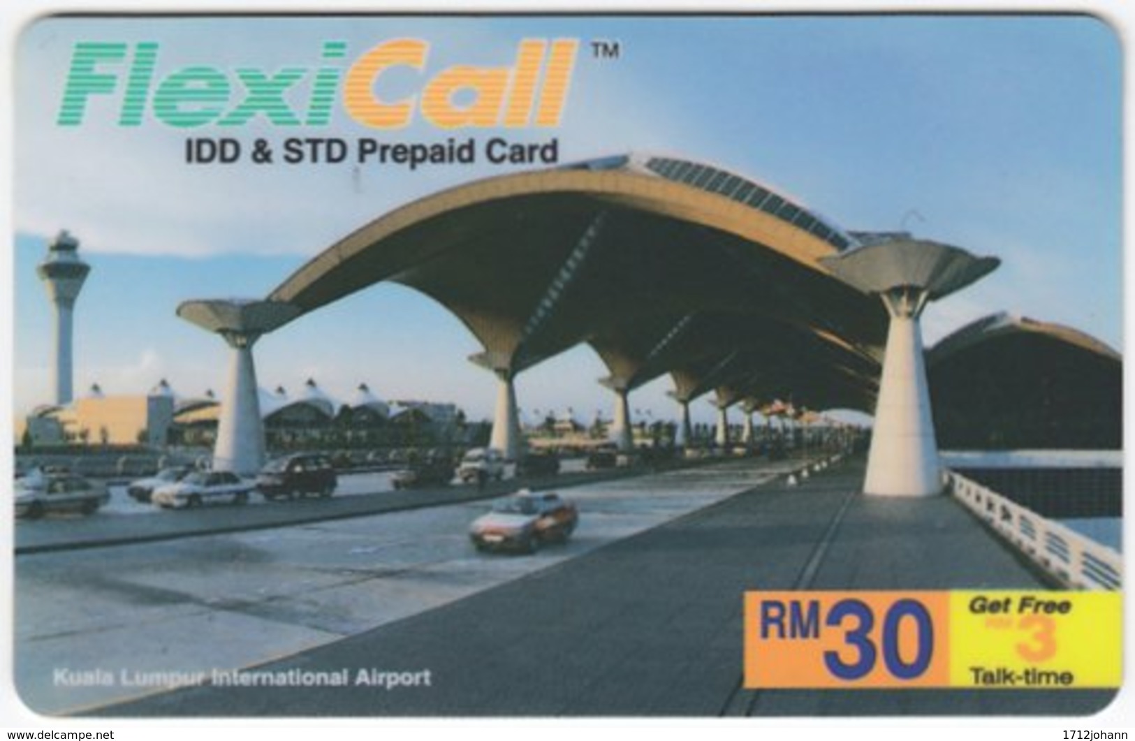 MALAYSIA A-594 Prepaid FlexiCall - Traffic, Car - Used - Malaysia