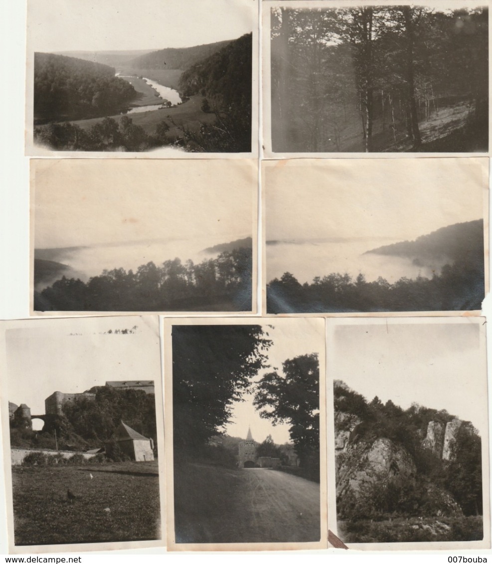 Photos Format 8.5x6  -Vallée De La Meuse Et De La Semois , Herbeumont, Auby, Chiny, Orval, Corbion - Datées 1921 - Plaatsen