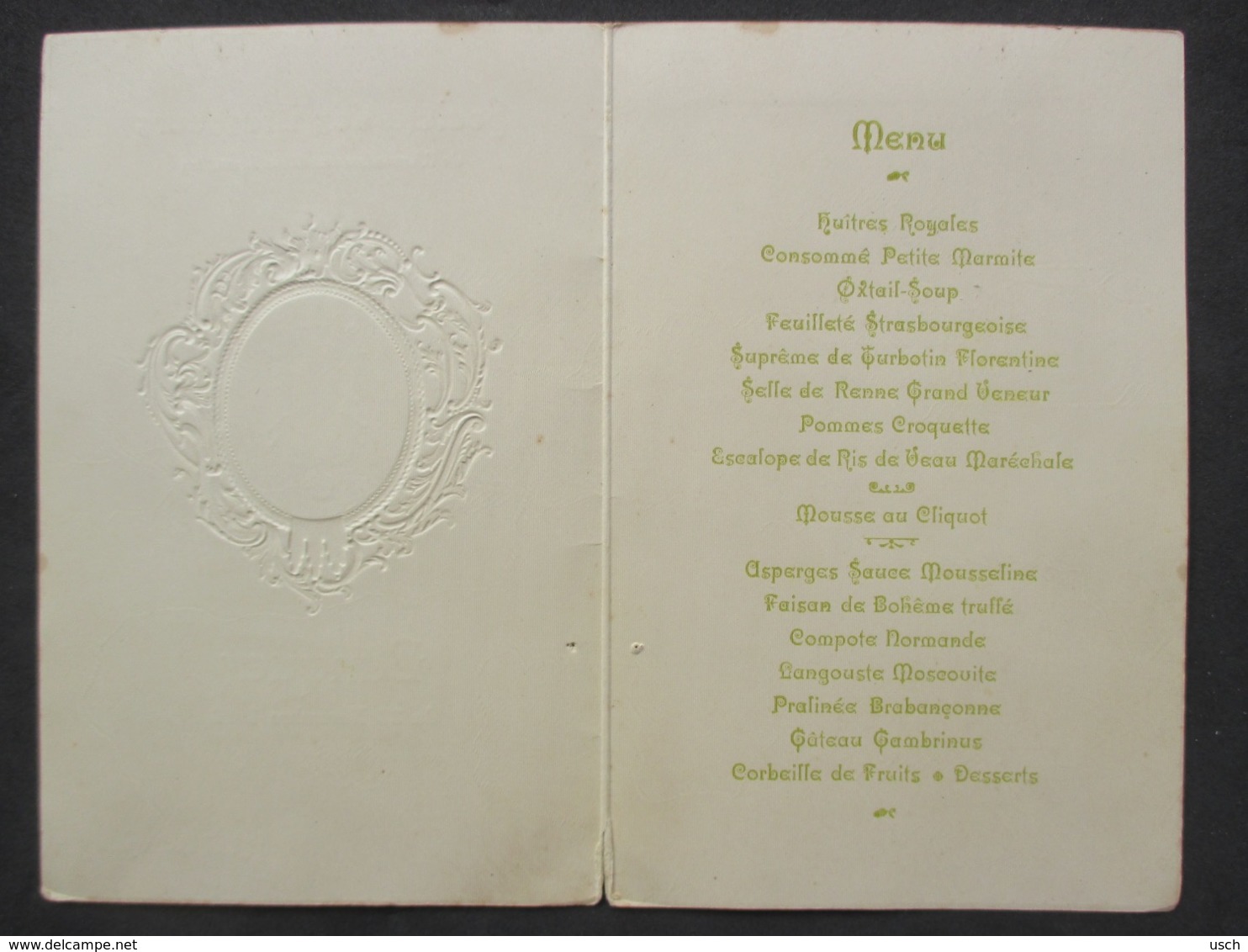 BRUXELLES - HOTEL METROPOLE, Menu SOCIÉTÉ DES BRASSEURS, Banquet Du 23 Novembre 1912 - Menus