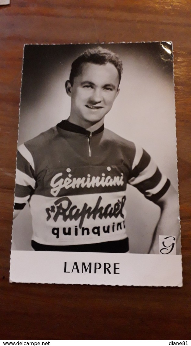 CARTE CYCLISME  LAMPRE  ST RAPHAËL QUINQUINA - Cycling