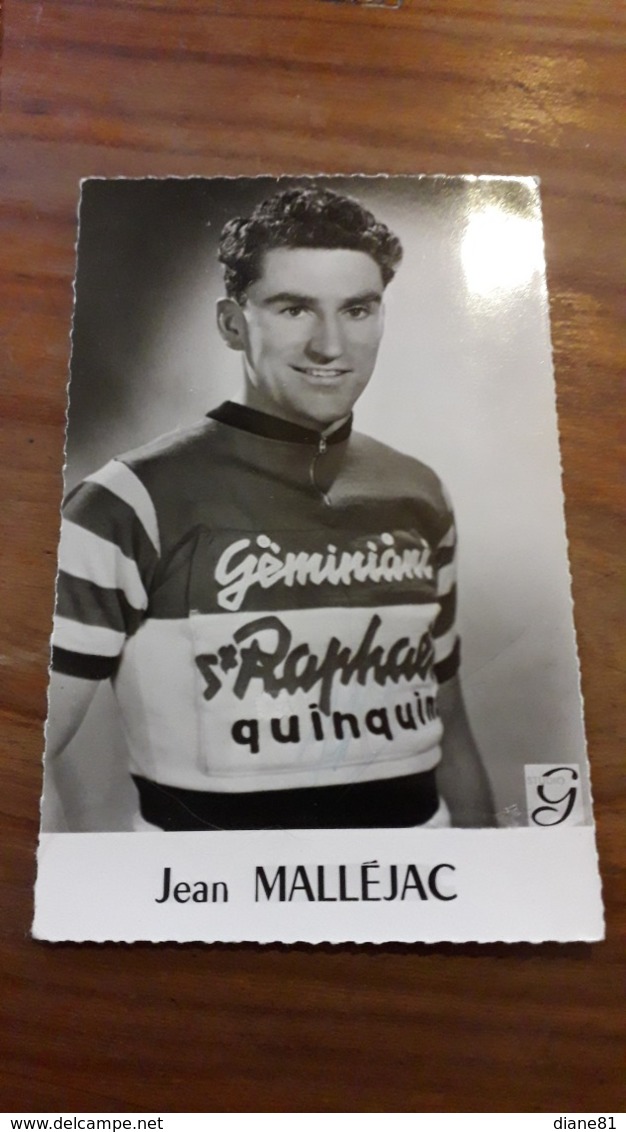 CARTE CYCLISME  Jean MALLÉJAC   ST RAPHAËL QUINQUINA - Cycling