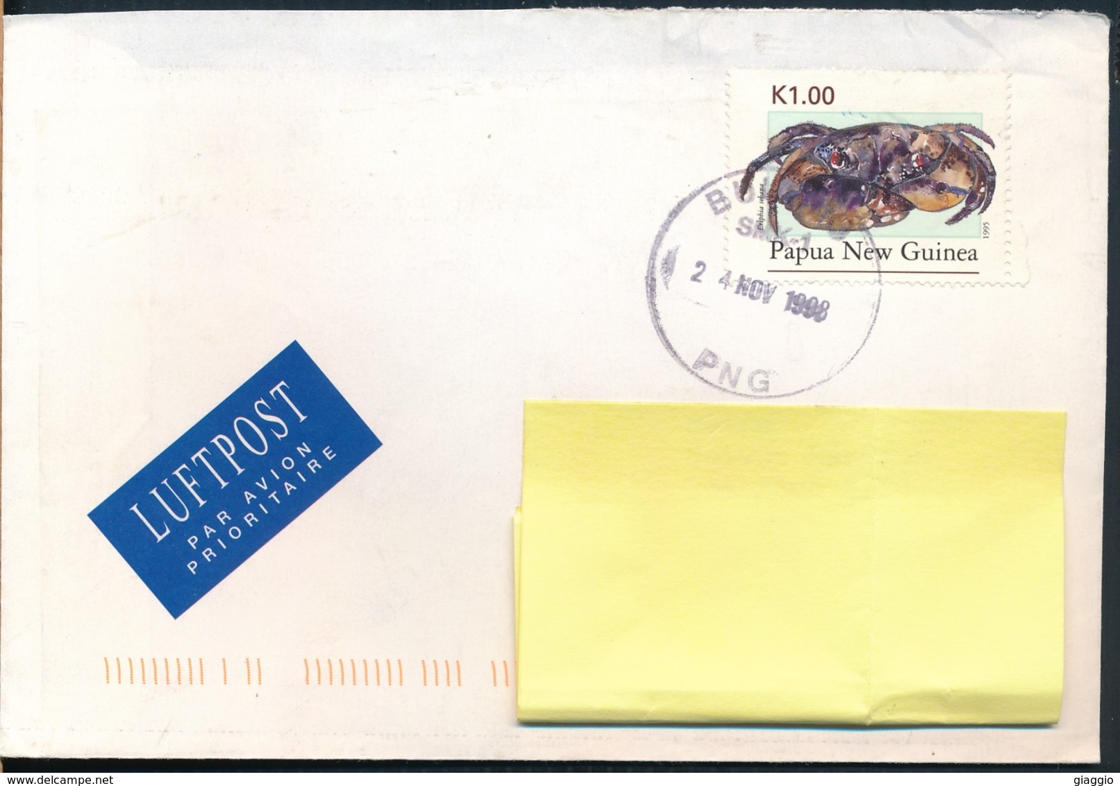 °°° POSTAL HISTORY PAPUA NEW GUINEA 1998 °°° - Papua Nuova Guinea