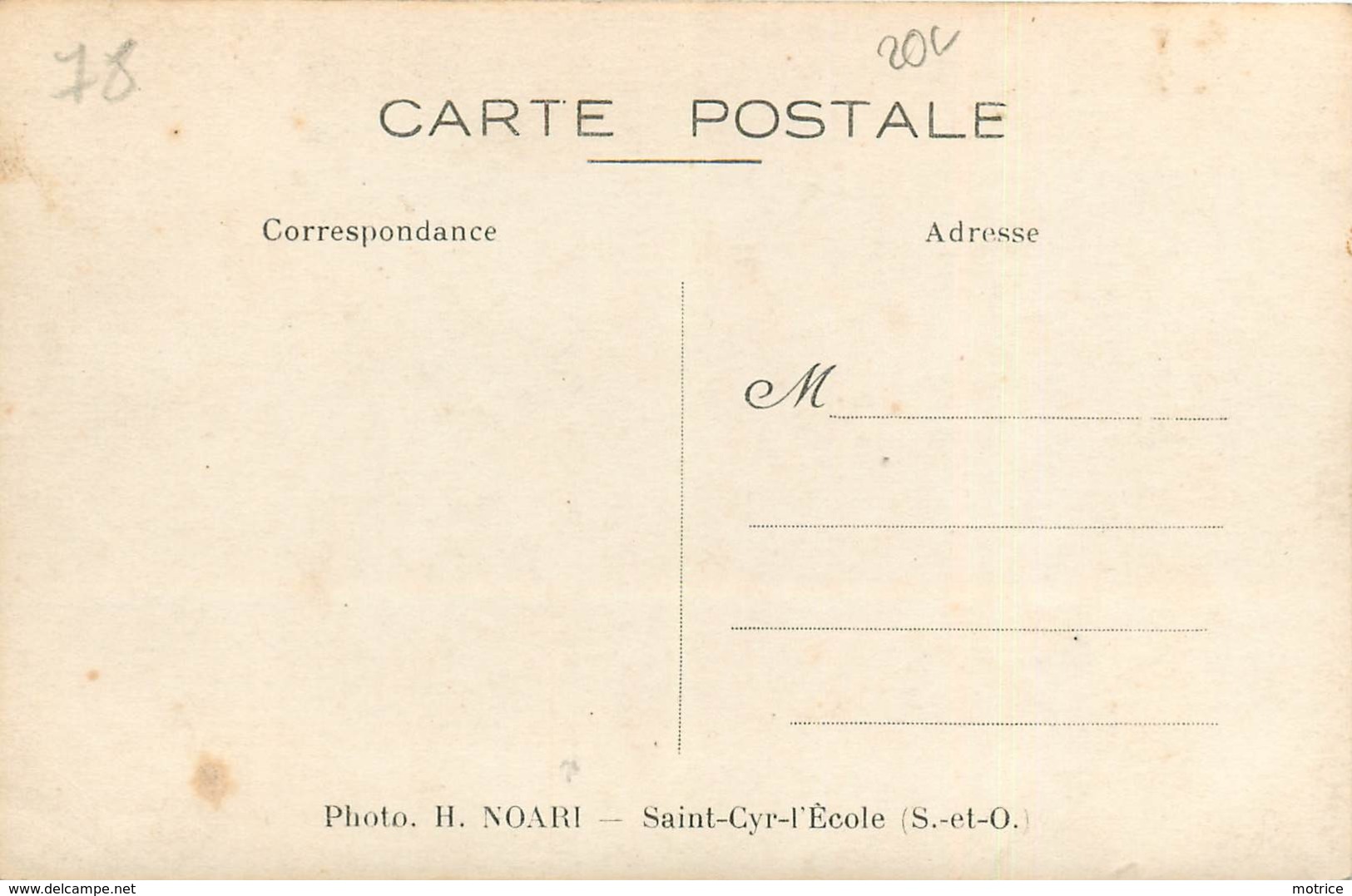 SAINT CYR L'ECOLE - Enterrement D'Albouy, Carte Photo H Noart En 1914. - St. Cyr L'Ecole