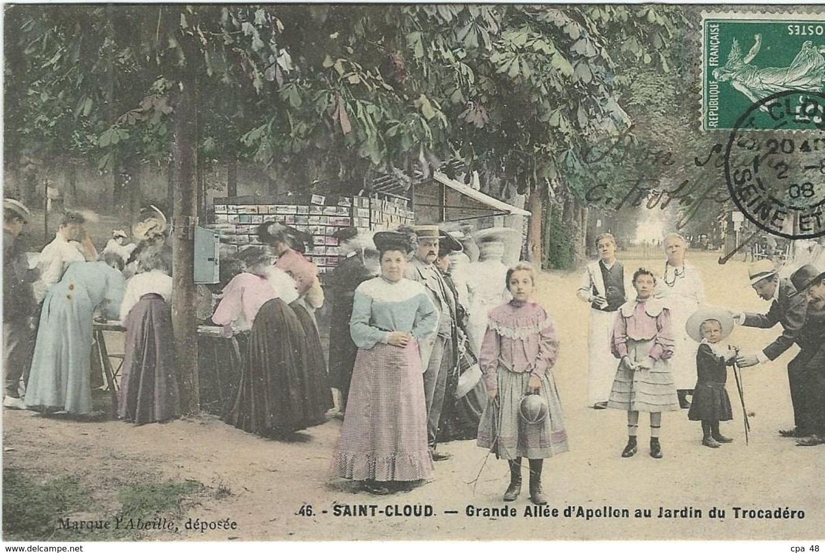 HAUTS DE SEINE : St Cloud, Grande Allée D'Apollon Au Jardin Du Trocadéro - Saint Cloud