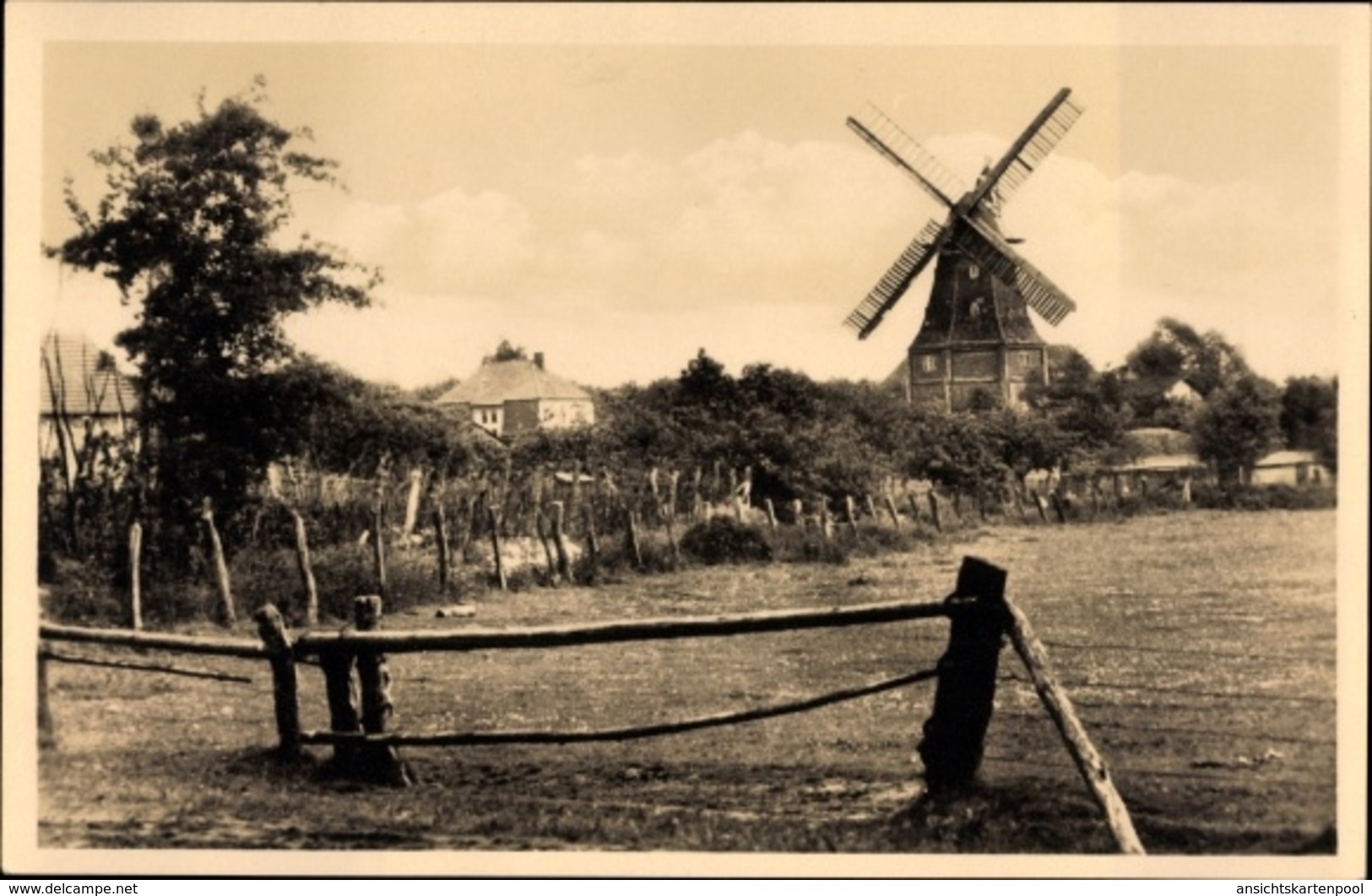 Cp Graal Müritz Im Kreis Rostock, Ortspartie Mit Blick Zur Windmühle - Autres & Non Classés