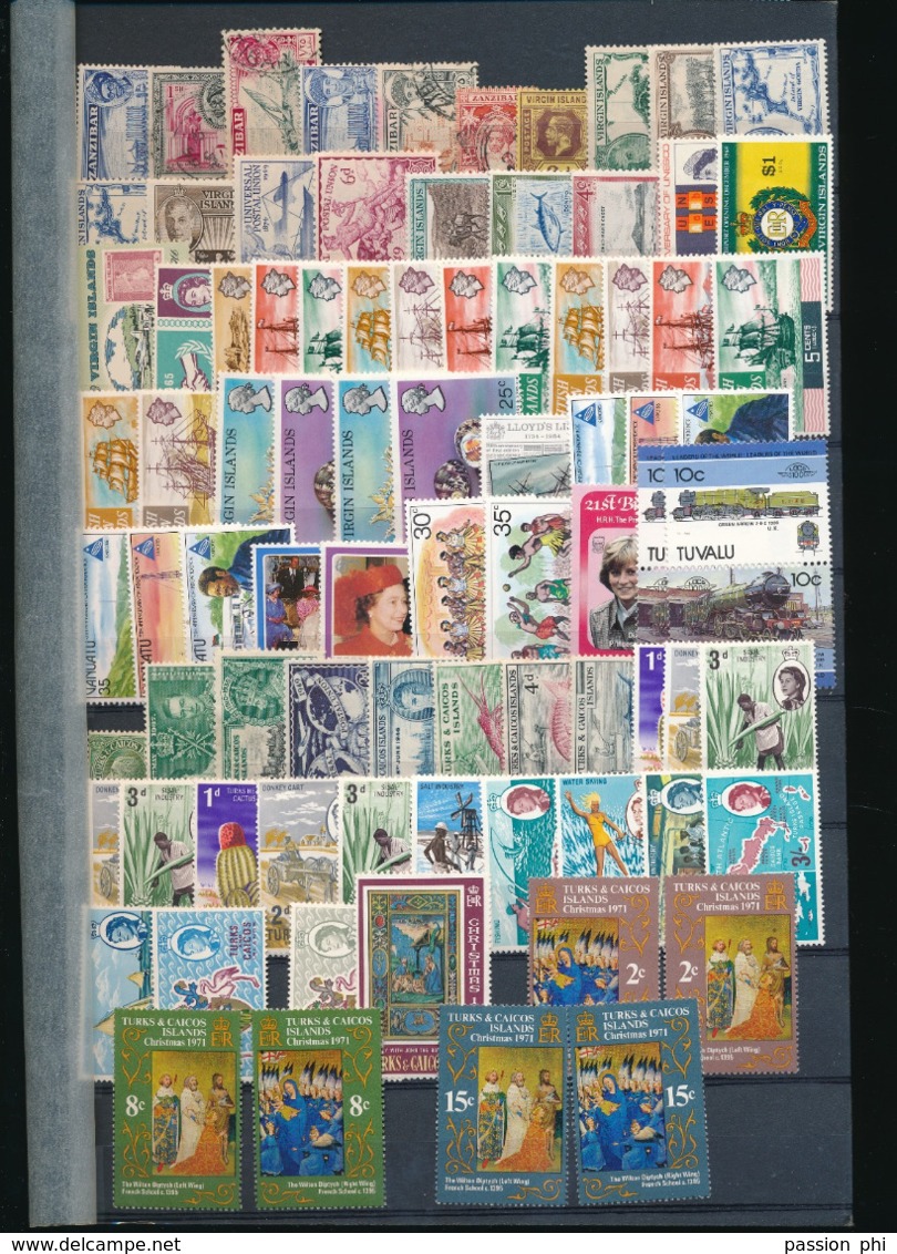 BRITISH COLONIES AND AREAS SMALL USED OR MINT SELECTION - Collections (sans Albums)