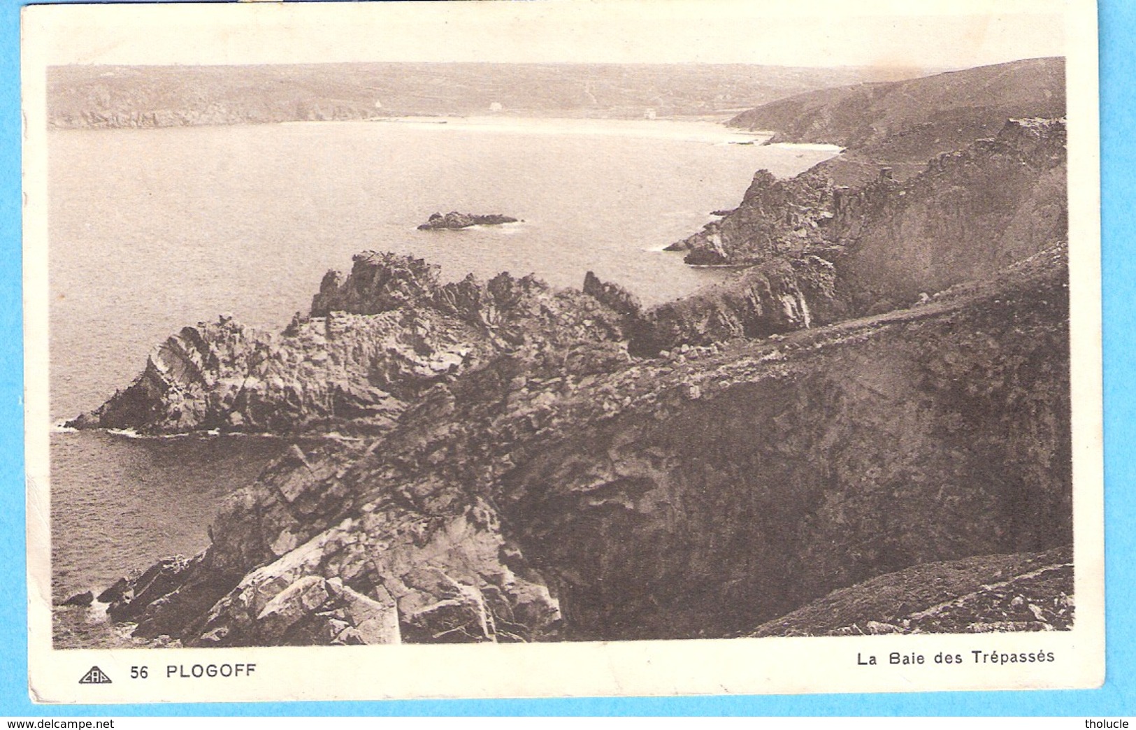 Plogoff (Finistère)-1948-La Baie Des Trépassés-Timbre "Marianne De Gandon" 3F -YT 716 - Plogoff