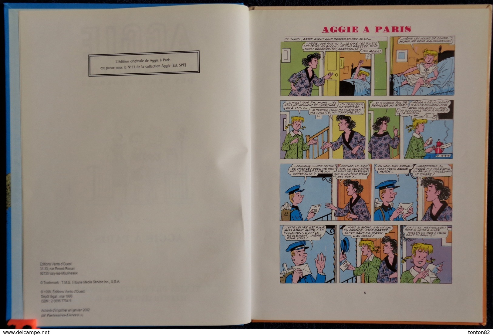 AGGIE N° 4 - AGGIE Â PARIS - Éditions Vents D'Ouest - ( 1998 ) . - Autres & Non Classés