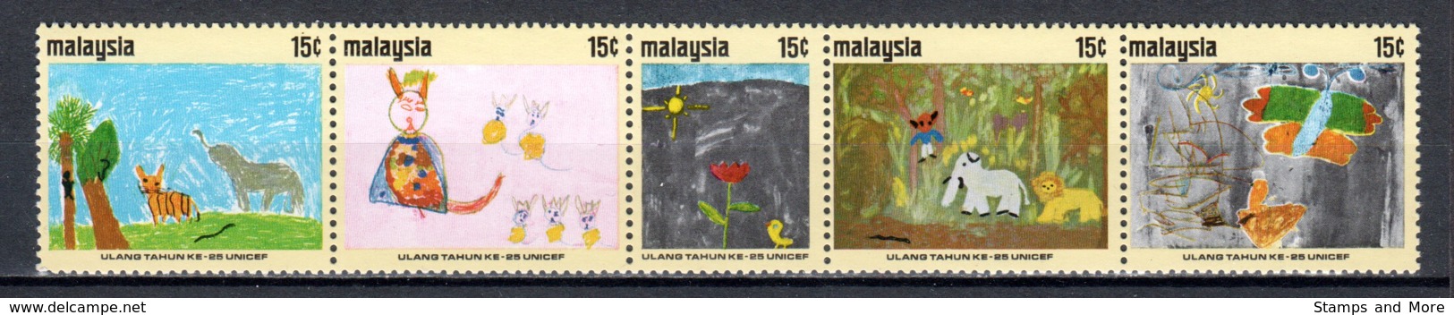 Malaysia 1971 Mi 86-90 MNH - Malaysia (1964-...)