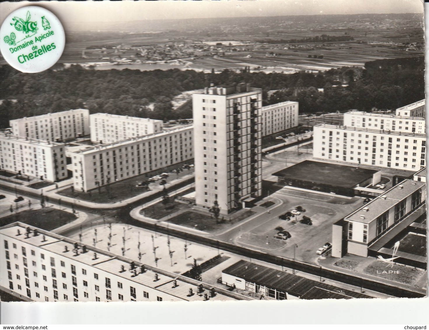 78 - Très Belle Carte Postale Semi Moderne Dentelée De  POISSY  Vue Aérienne - Poissy