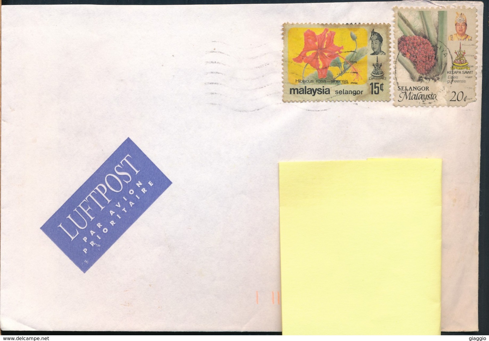 °°° POSTAL HISTORY MALAYSIA 1995 °°° - Malaysia (1964-...)