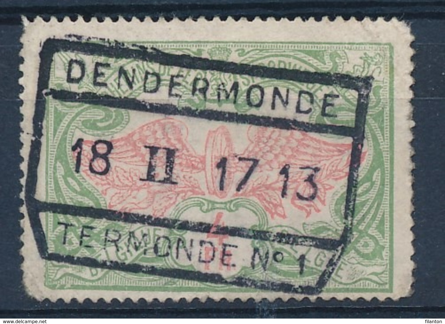 TR 45 - "DENDERMONDE - TERMONDE Nr 1" - Ronde Hoek/coin Arrondi - (ref. 29.347) - Otros & Sin Clasificación