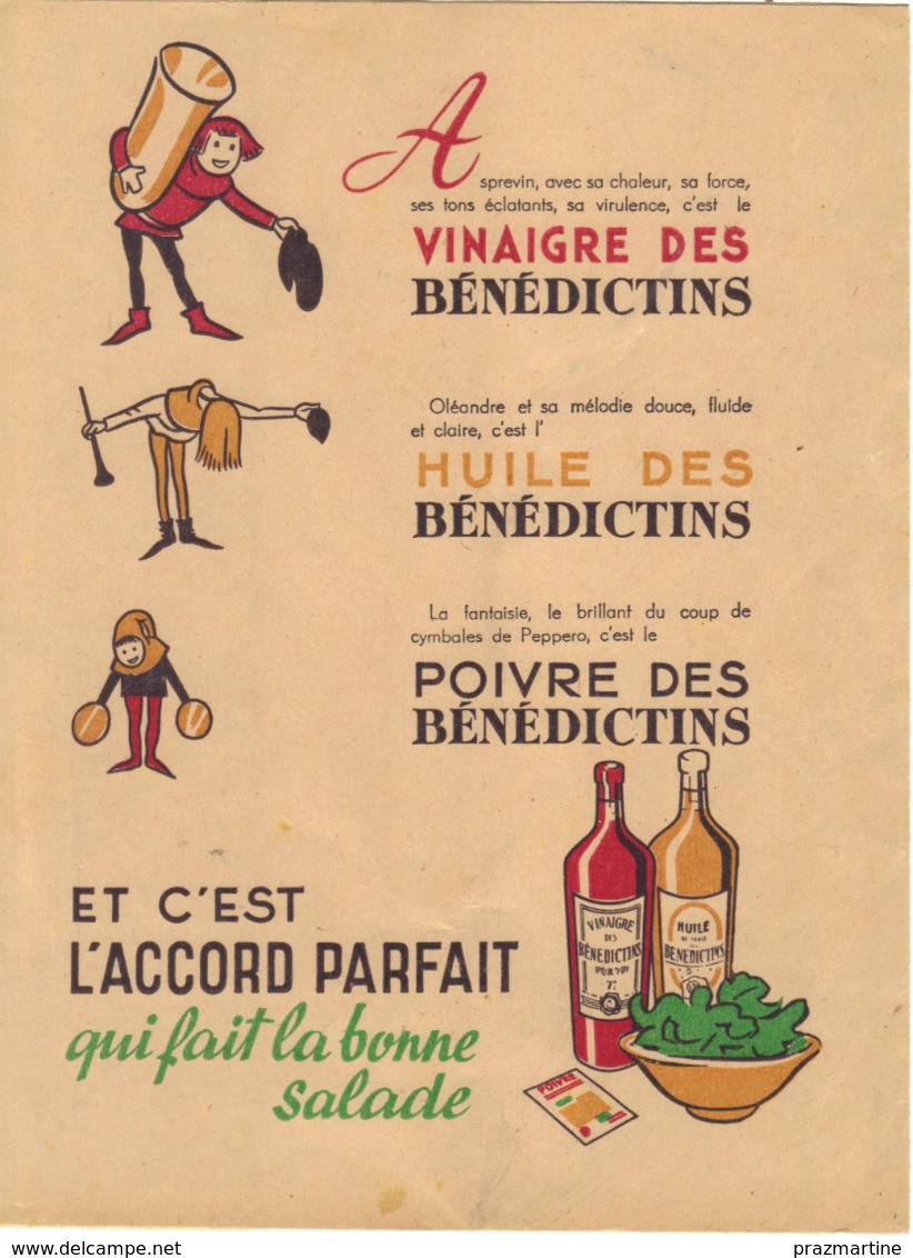 Protège Cahier Vinaigre Huile Poivre Des Bénédictins- Le Renard Et La Cigogne - Alimentaire