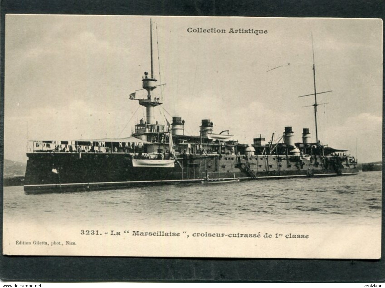 CPA - La "MARSEILLAISE", Croiseur Cuirassé De 1re Classe - Guerra