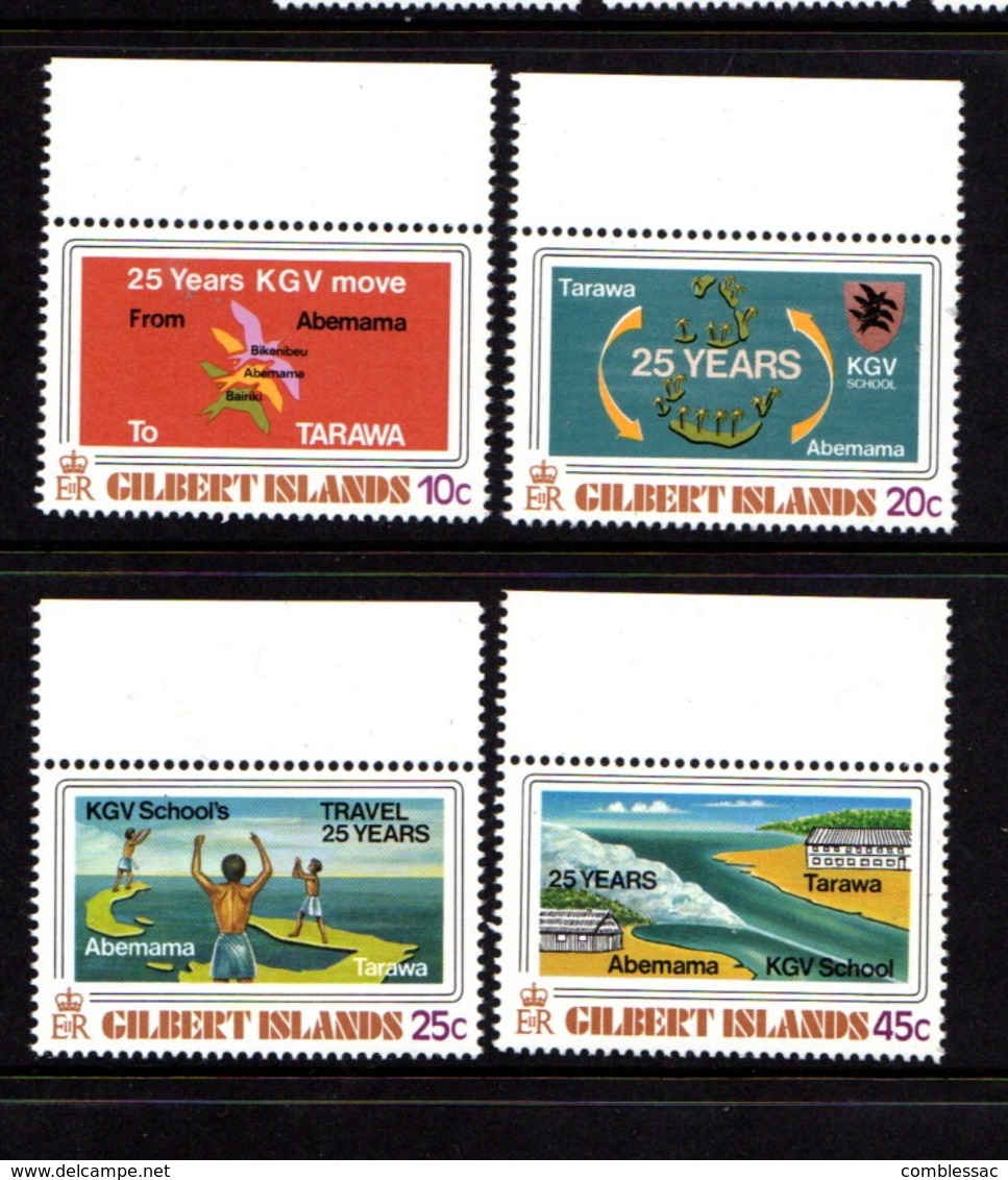 GILBERT  ISLANDS    1978    25th  Anniv  Of  Return  Of  KG V  School  To  Tarawa    Set  Of  4       MNH - Gilbert & Ellice Islands (...-1979)