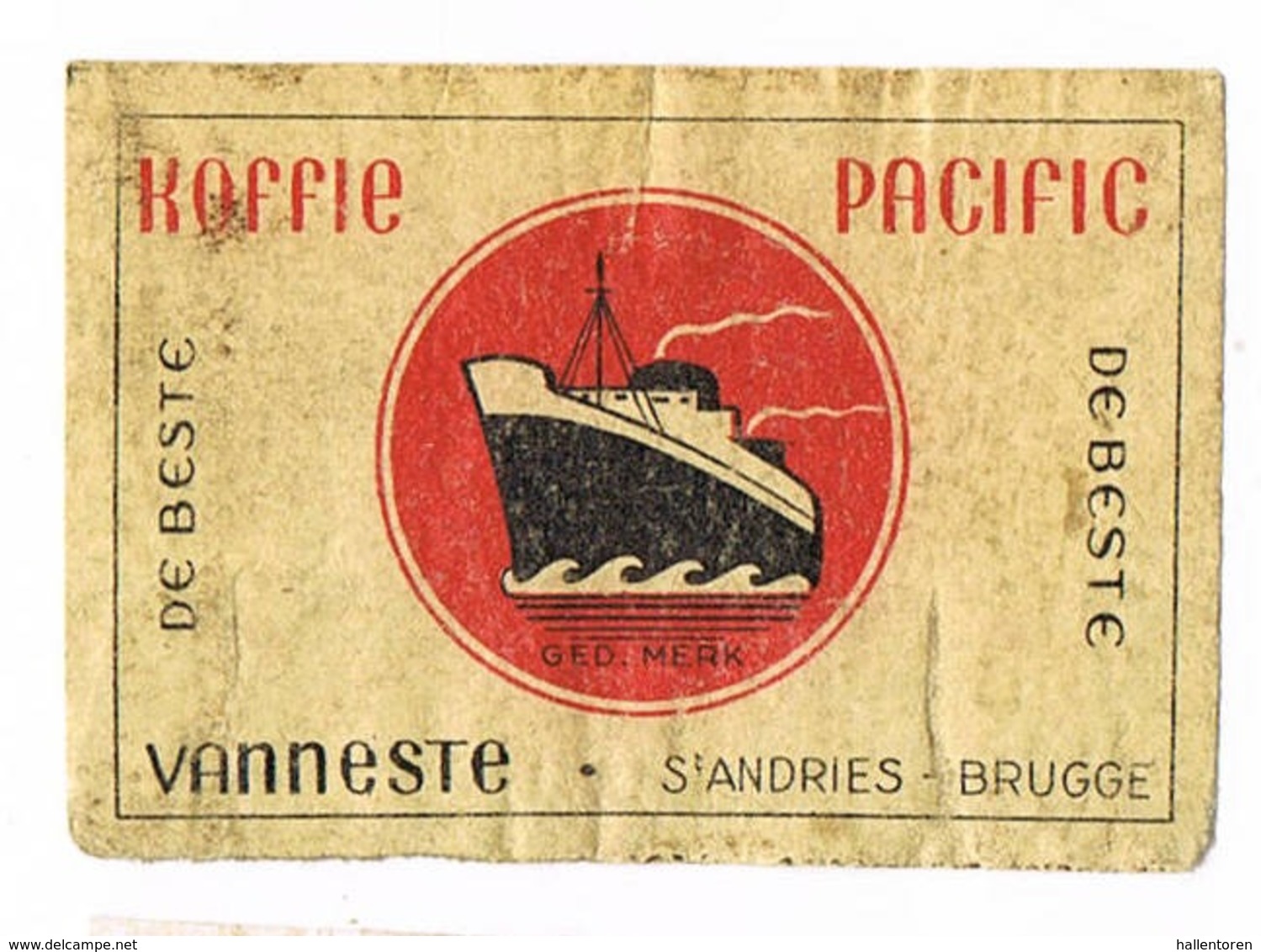 Sint-Andries Brugge: Koffie Pacific - Boites D'allumettes - Etiquettes