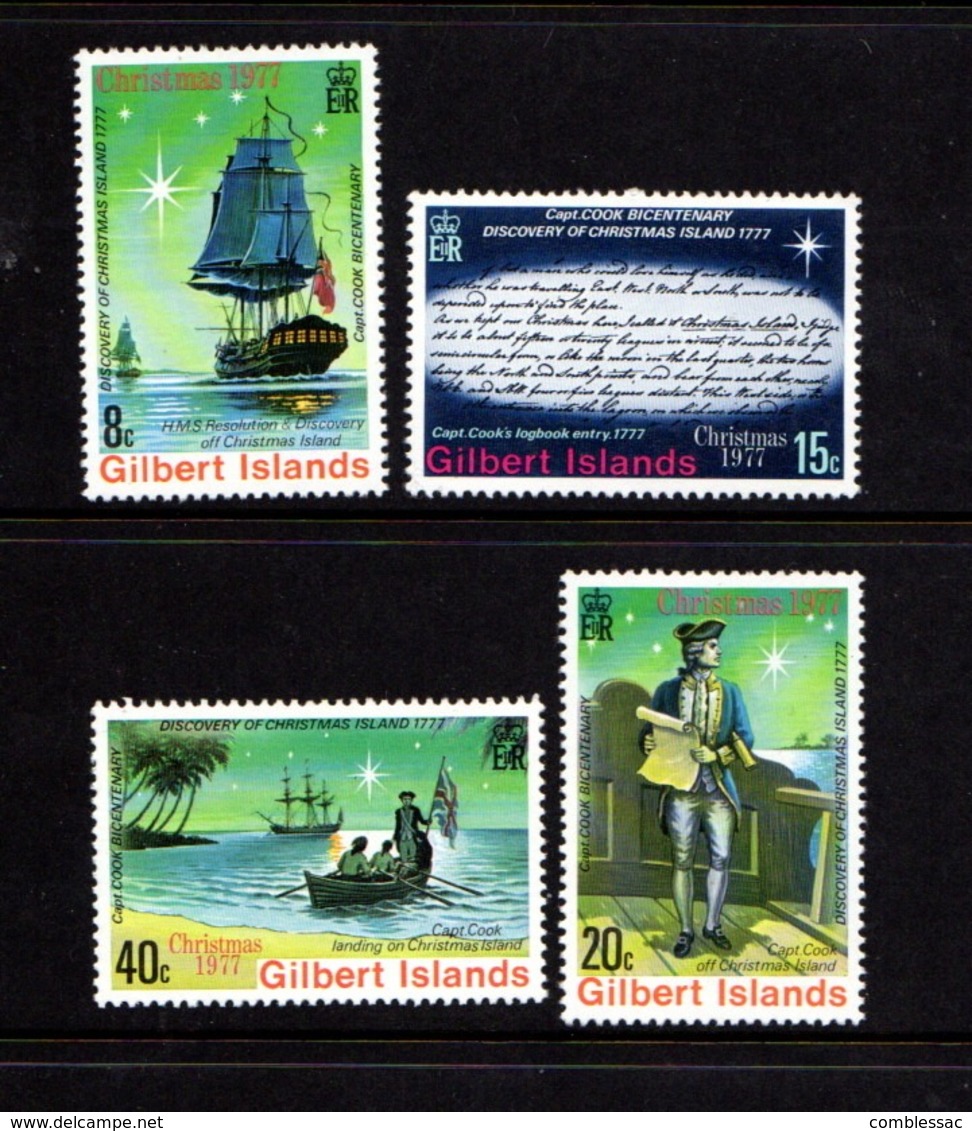 GILBERT  ISLANDS    1977    Christmas    Set  Of  4       MNH - Gilbert & Ellice Islands (...-1979)