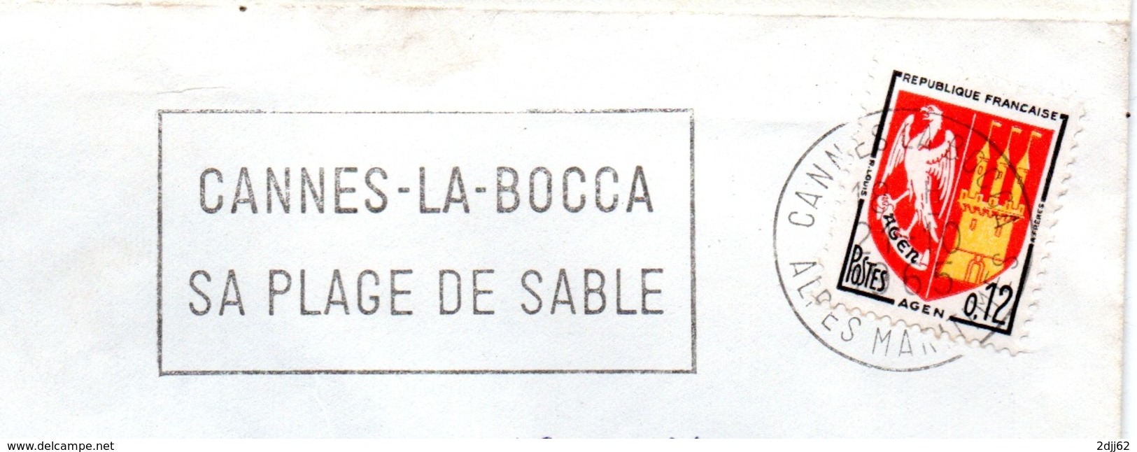 Tourisme, Cannes La Bocca  - Flamme Secap - Enveloppe Entière (V428) - Autres & Non Classés