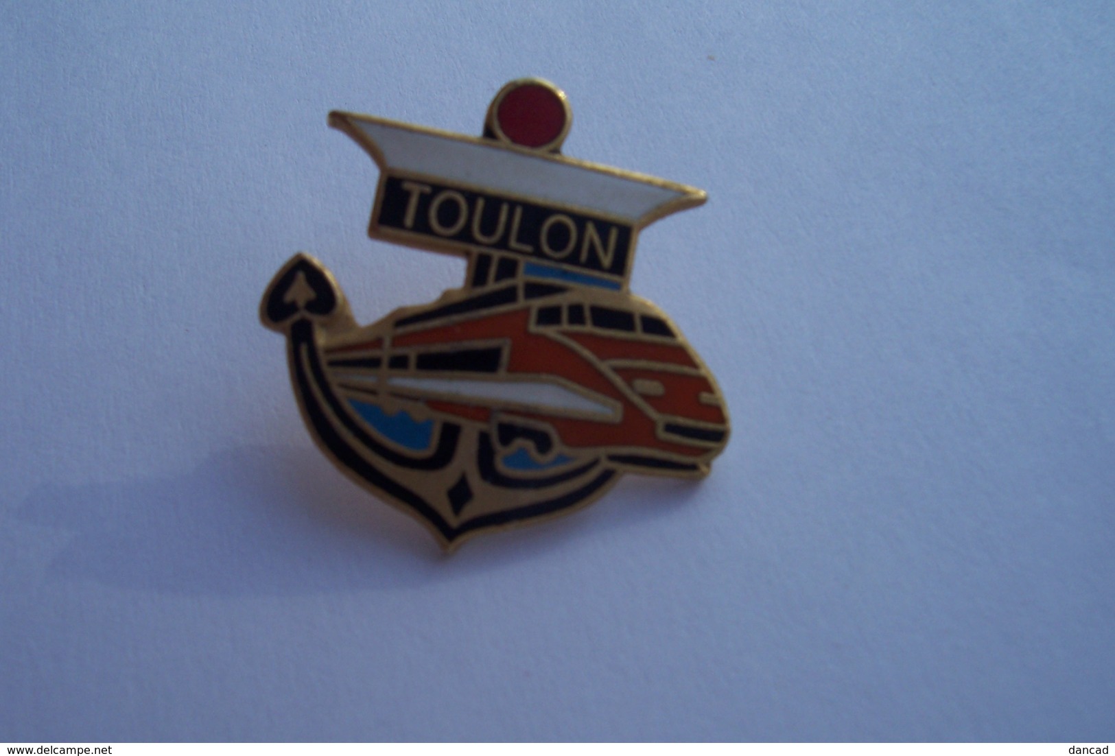 PIN'S -  TOULON - SNCF - TGV - MILITARIA - MARINE - TGV