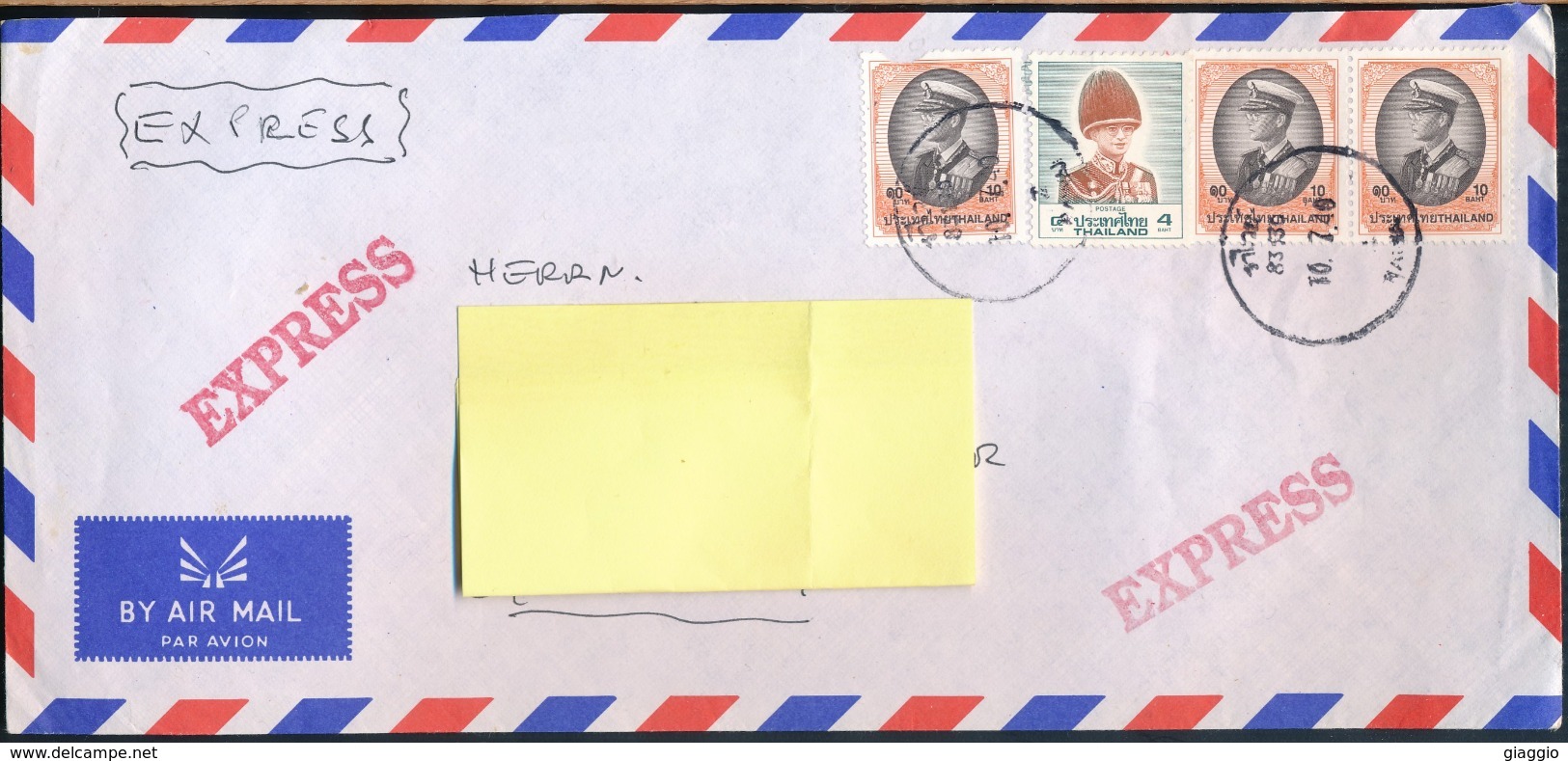 °°° POSTAL HISTORY THAILAND 1997 °°° - Tailandia