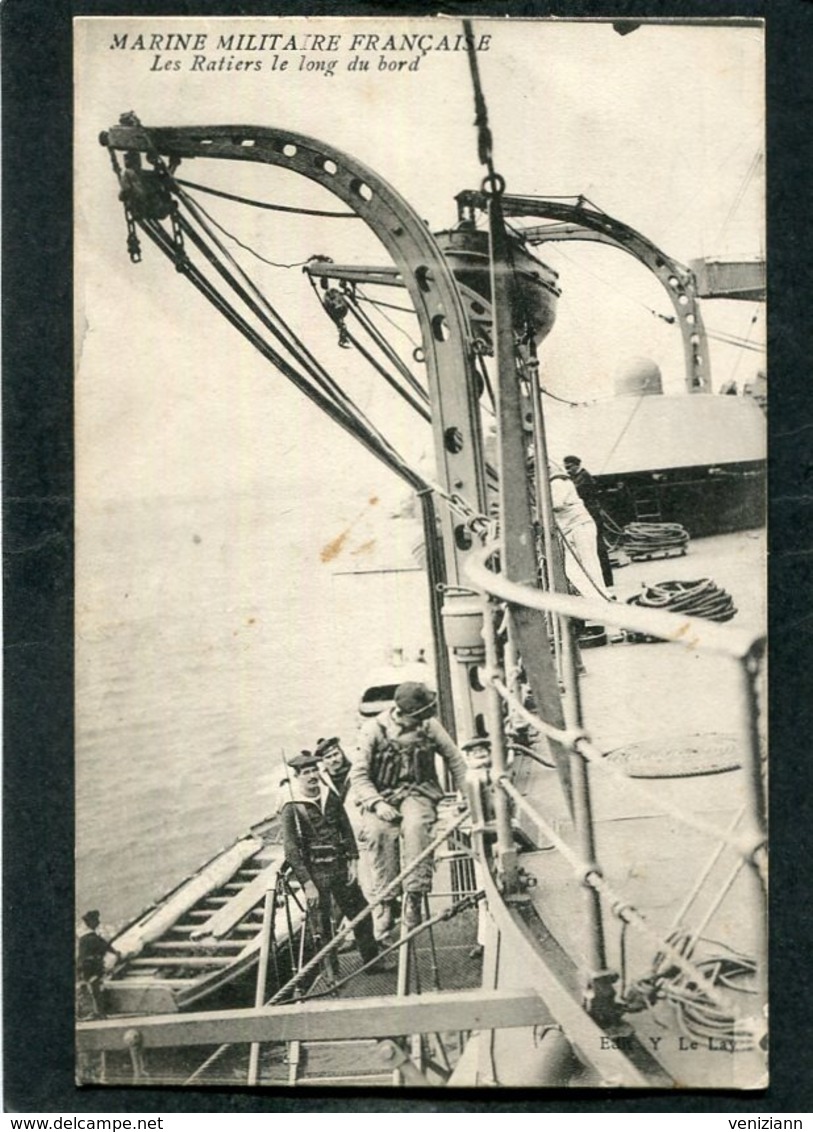 CPA - MARINE MILITAIRE FRANCAISE - Les Ratiers Le Long Du Bord - Guerra