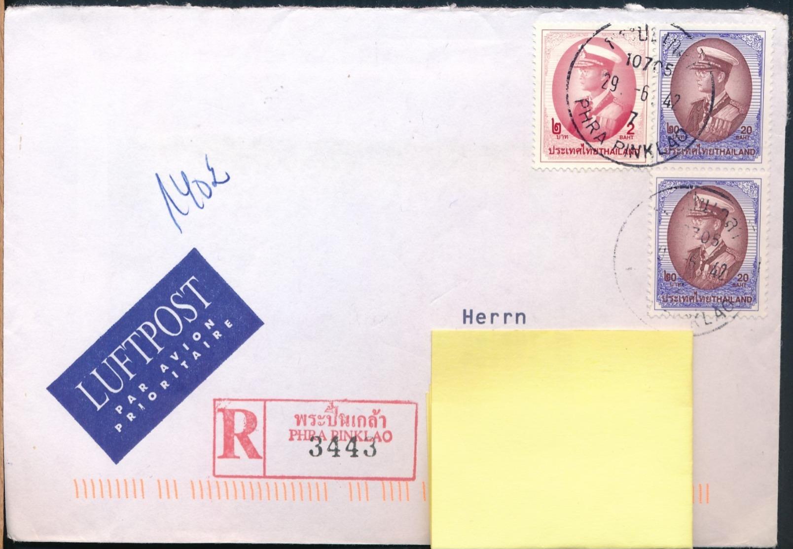 °°° POSTAL HISTORY THAILAND 2005 °°° - Tailandia