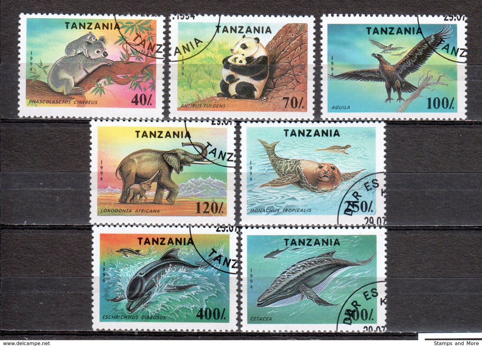 Tanzania 1994 Mi 1775-1781 Canceled ANIMALS - Tanzania (1964-...)