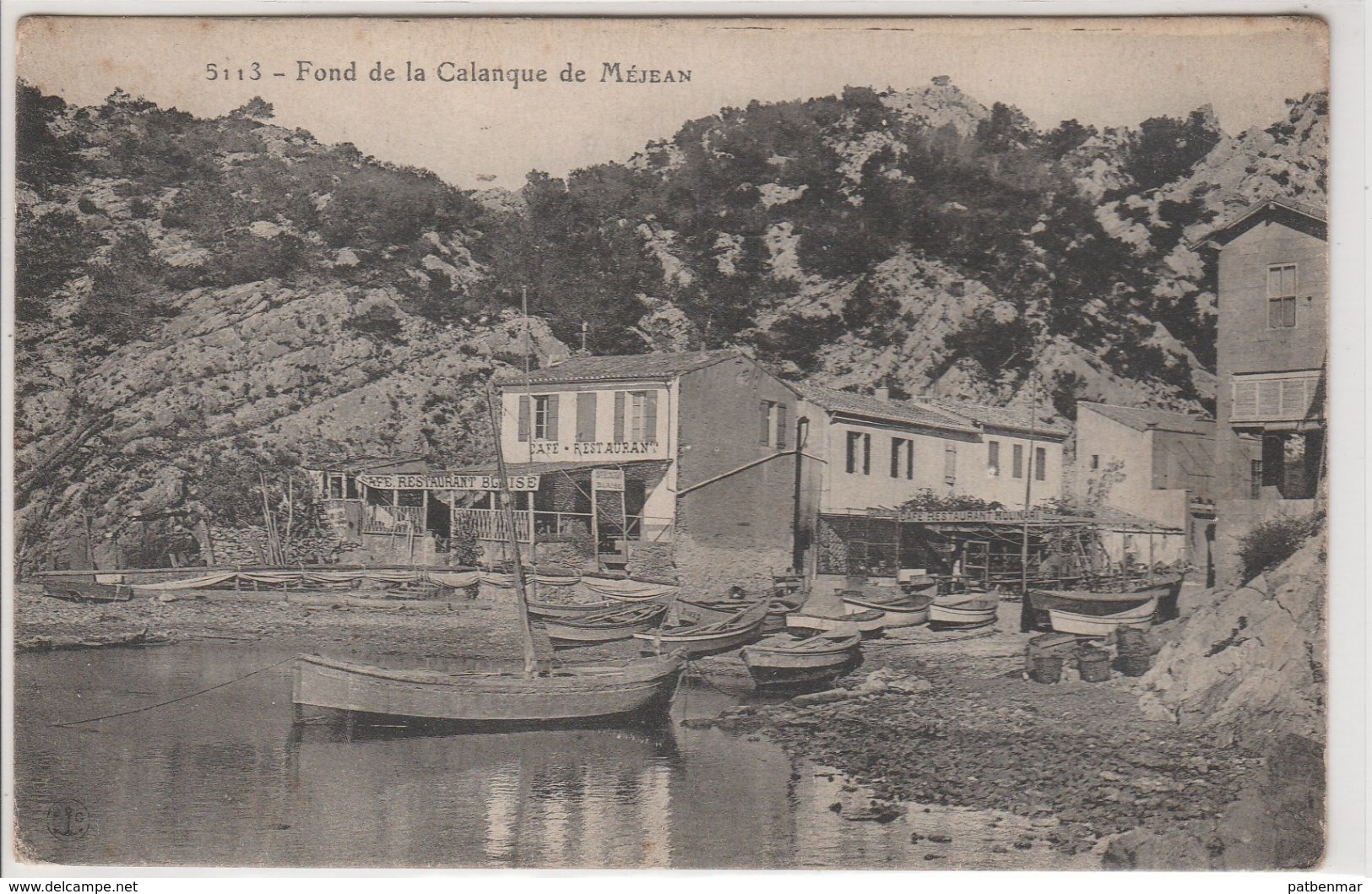 FOND DE LA CALANQUE DE MEJEAN CAFE RESTAURANT PRES DE ENSUEE LA REDONNE - Autres & Non Classés