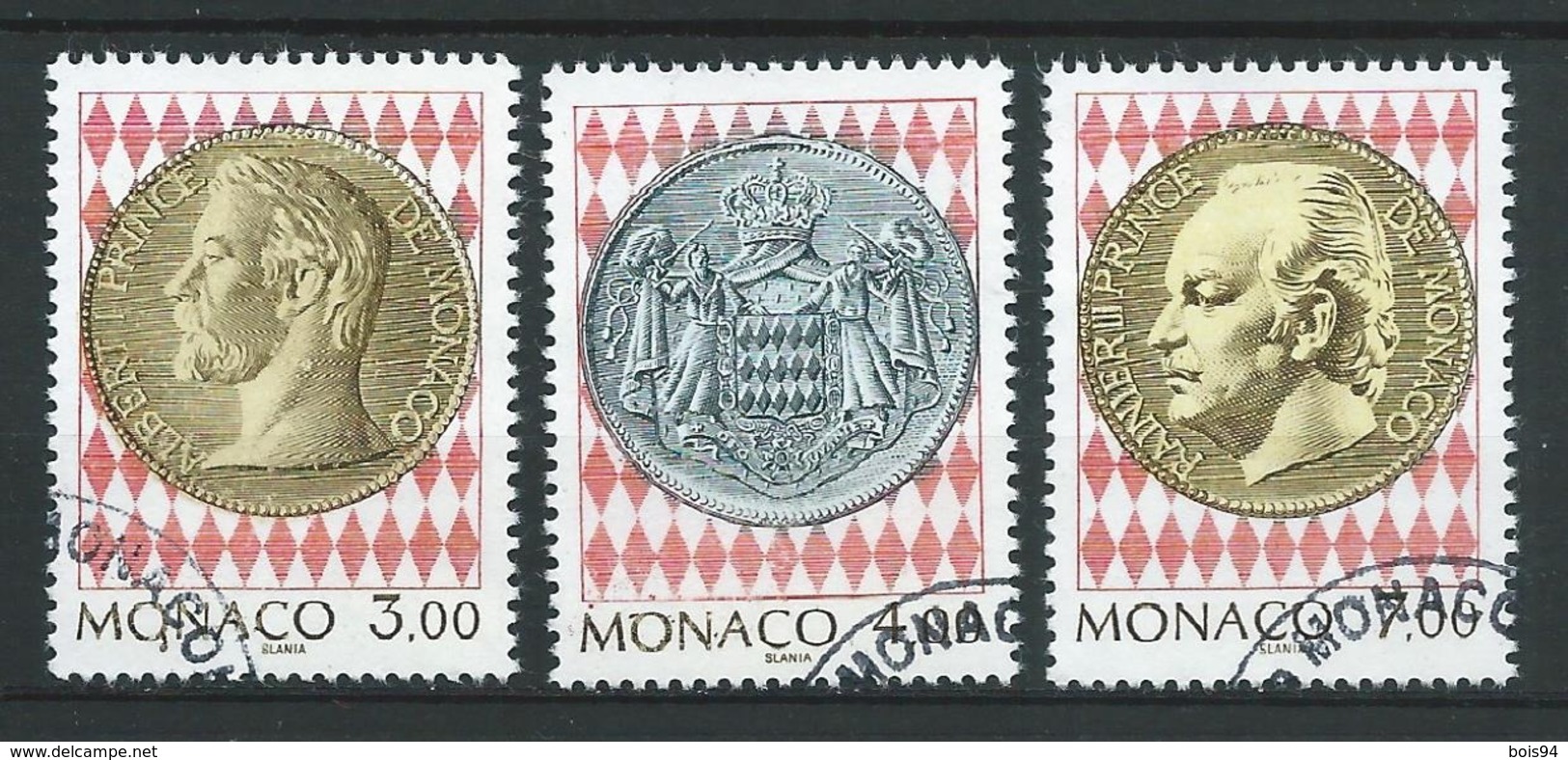 MONACO 1994 .  N°s 1945 , 1946 Et 1947 . Oblitérés . - Oblitérés