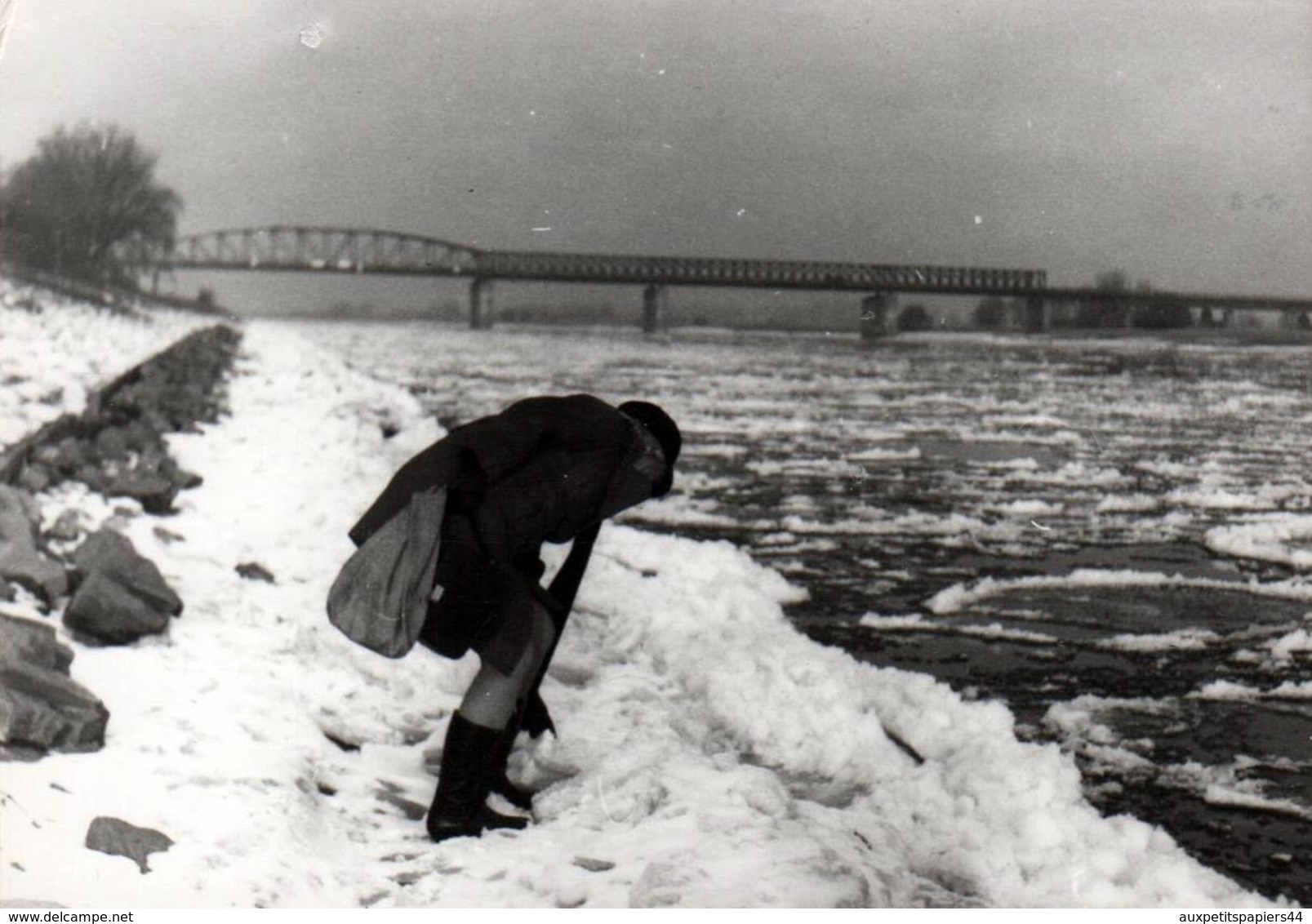 3 Photos Originales & Jolie Jeune Femme Sexy En Mini Jupe & Cartable S'adonnant à Une Partie De Boules De Neige 1960/70 - Pin-up