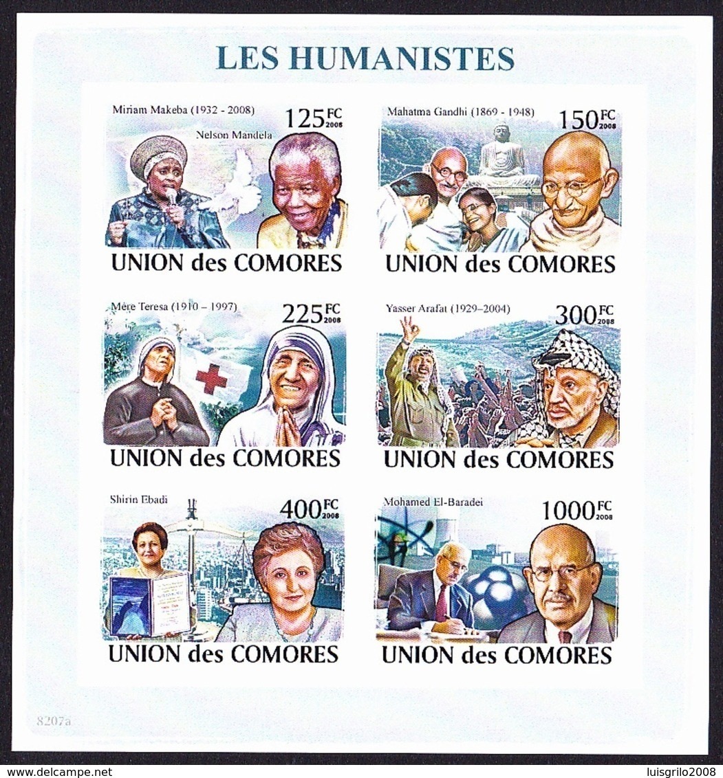 Red Cross / Croix Rouge - Les Humanistes / Comores, 2008 - Mahatma Gandhi