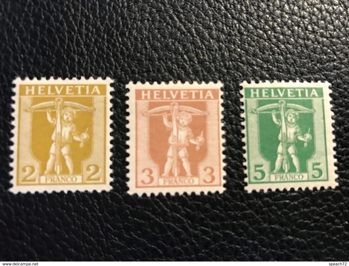 Schweiz 1907 Zumstein-Nr. 101-103 ** Postfrisch (102) Und * Ungebraucht Mit Falz (101/103) - Unused Stamps