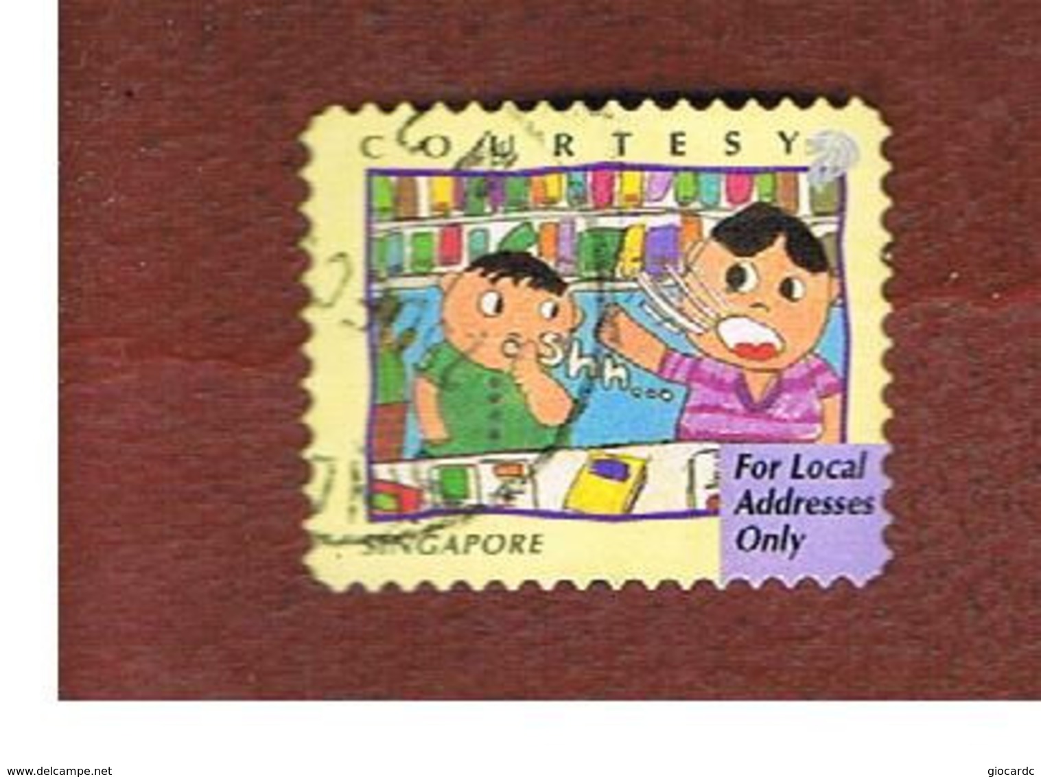 SINGAPORE   -  SG 839  -    1996  GREETINGS STAMPS: "CHILDREN DRAWINGS"     -  USED ° - Singapore (1959-...)