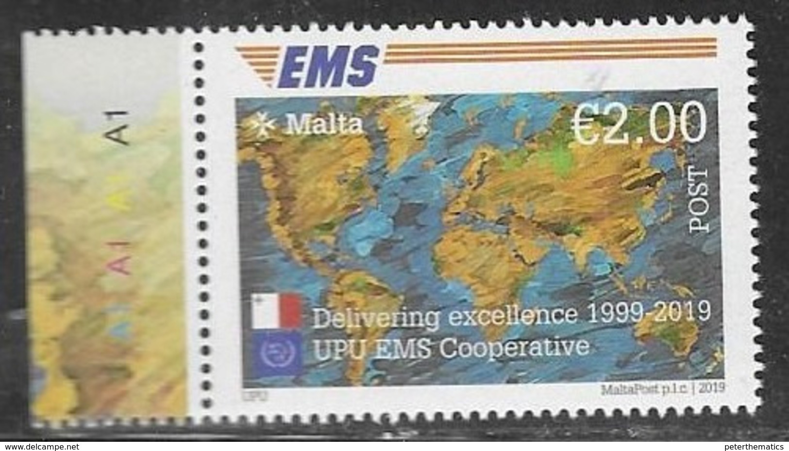 MALTA, 2019, MNH, POST, EMS, 1v - Correo Postal