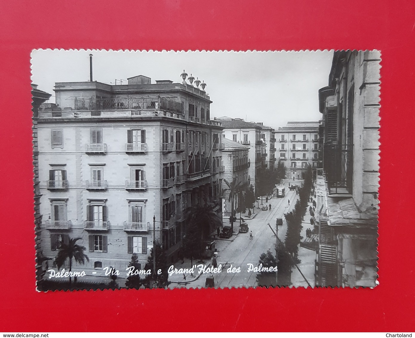 Cartolina Palermo - Via Roma E Grand' Hotel Des Palmes - 1960 - Palermo