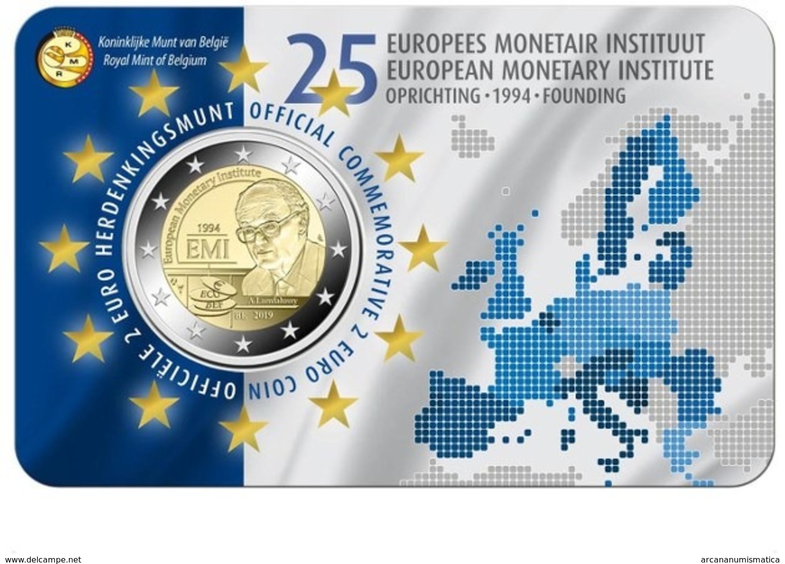 BELGICA  2€ 2.019  2019  BIMETALICA "EUROPEAN MONETARY INSTITUTE"  SC/UNC    T-DL-12.310 - Belgique