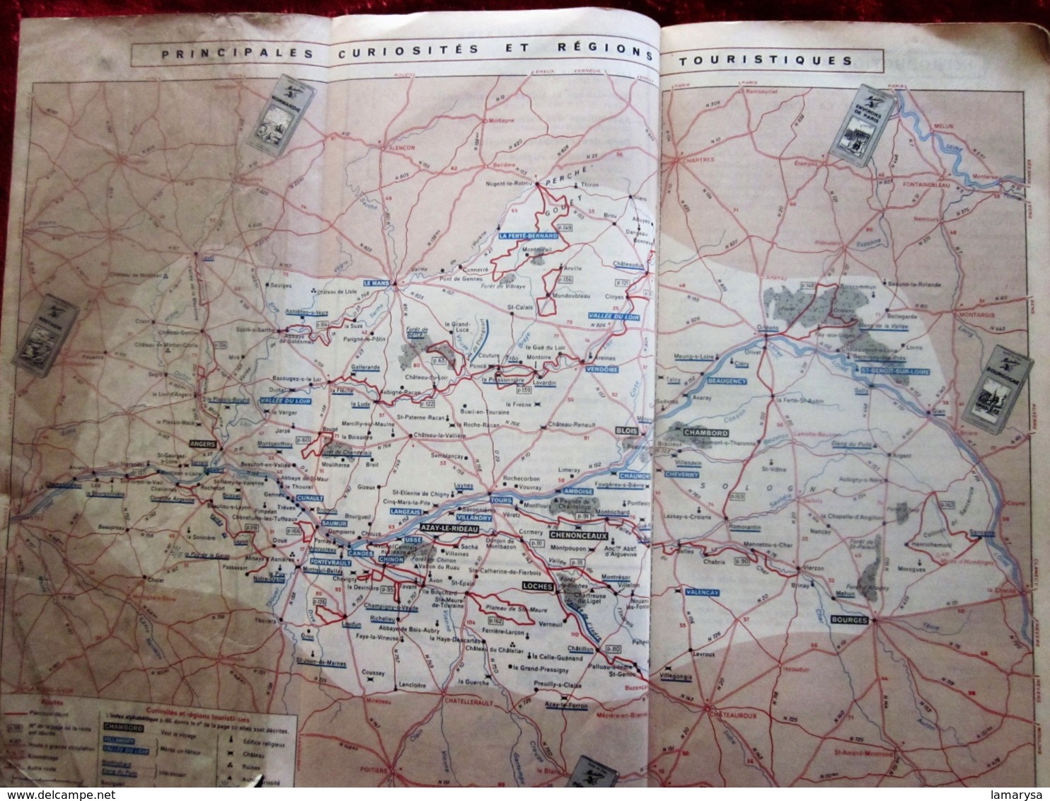 CHÂTEAUX DE LA LOIRE - GUIDE MICHELIN Livre, Revue Français  Pratique  Michelin (guides) 1963 - Michelin (guides)