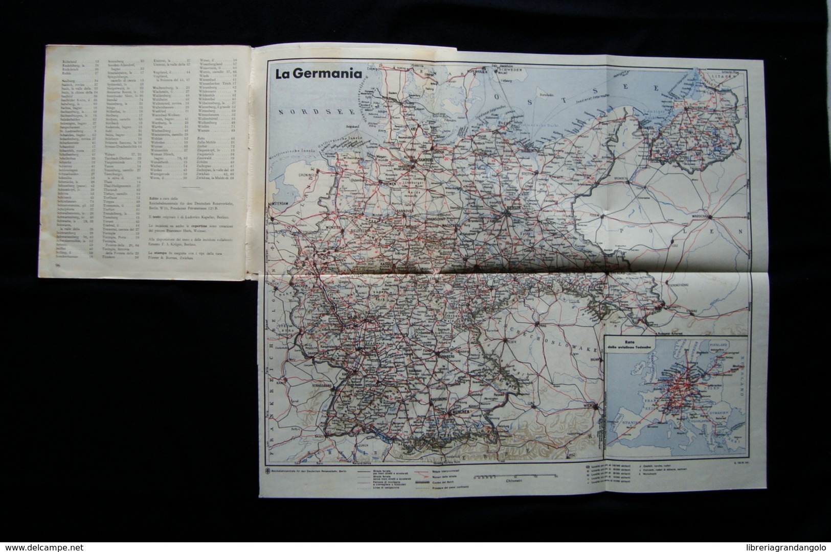 Guida Turistica Germania Centrale XI Olimpiade Berlino 1936 Lipsia Dresda - Non Classificati