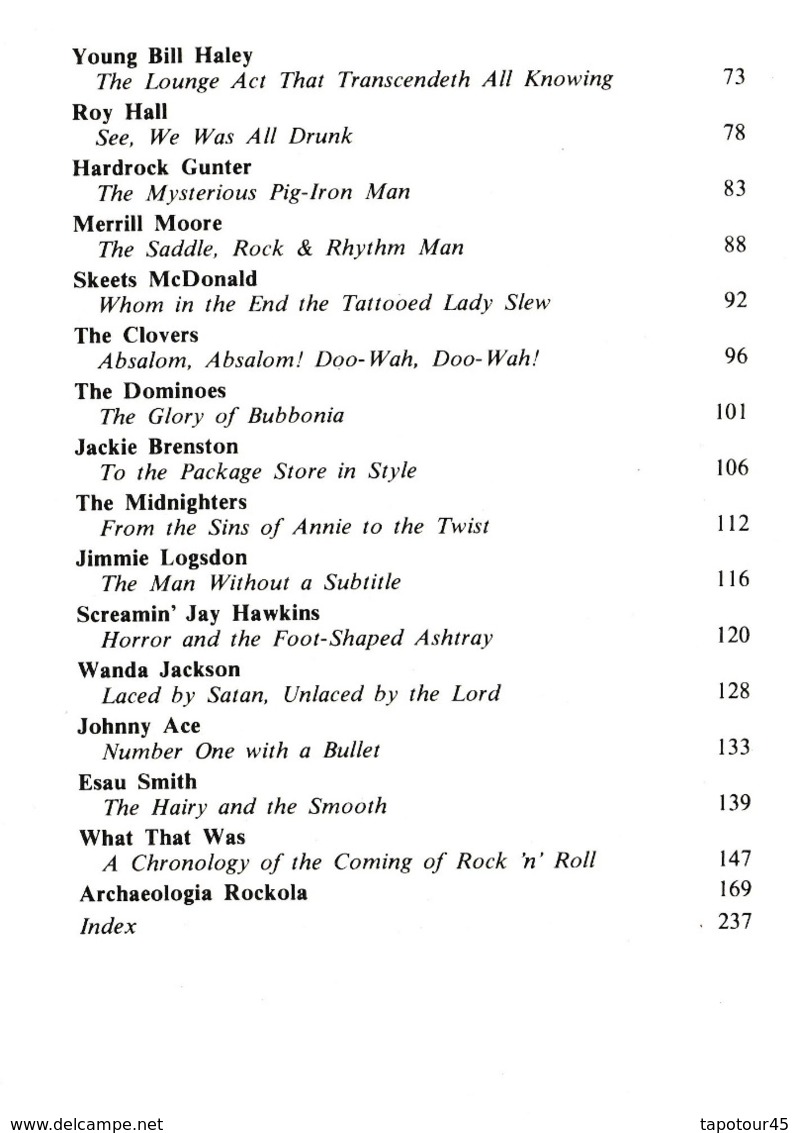 C 5) Livre, Revues >  Jazz, Rock, Country >  "Rock'N' Roll" Nick Tosches (+- 240 Pages) - 1950-Heden