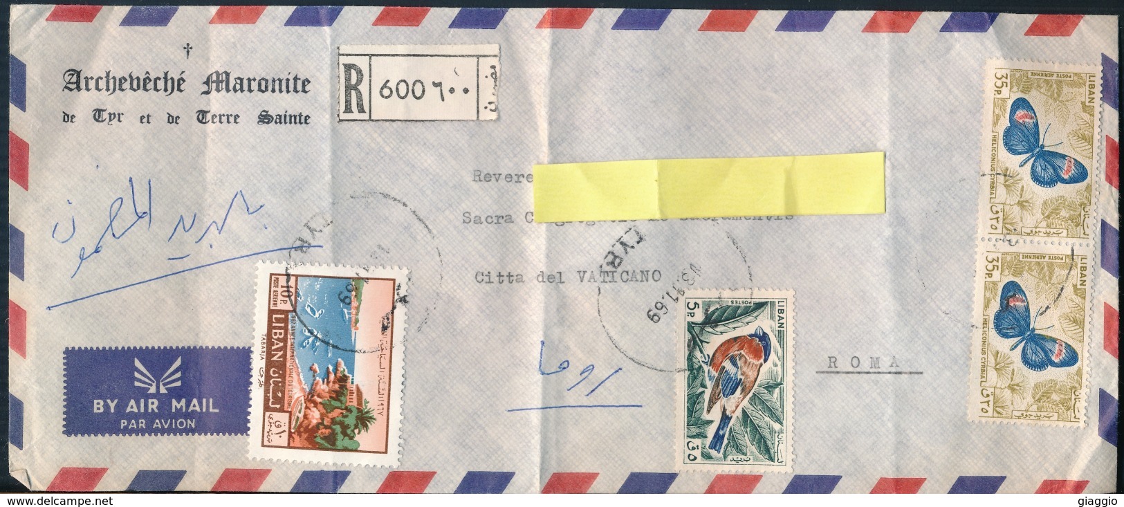 °°° POSTAL HISTORY LIBAN - 1969 °°° - Libano