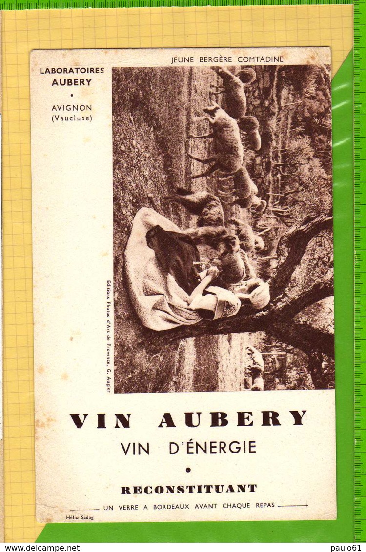 Buvard & Blotting Paper : Pharmacie Jeune Bergere COMTADINE Vin AUBERY  Laboratoire Aubery - Produits Pharmaceutiques