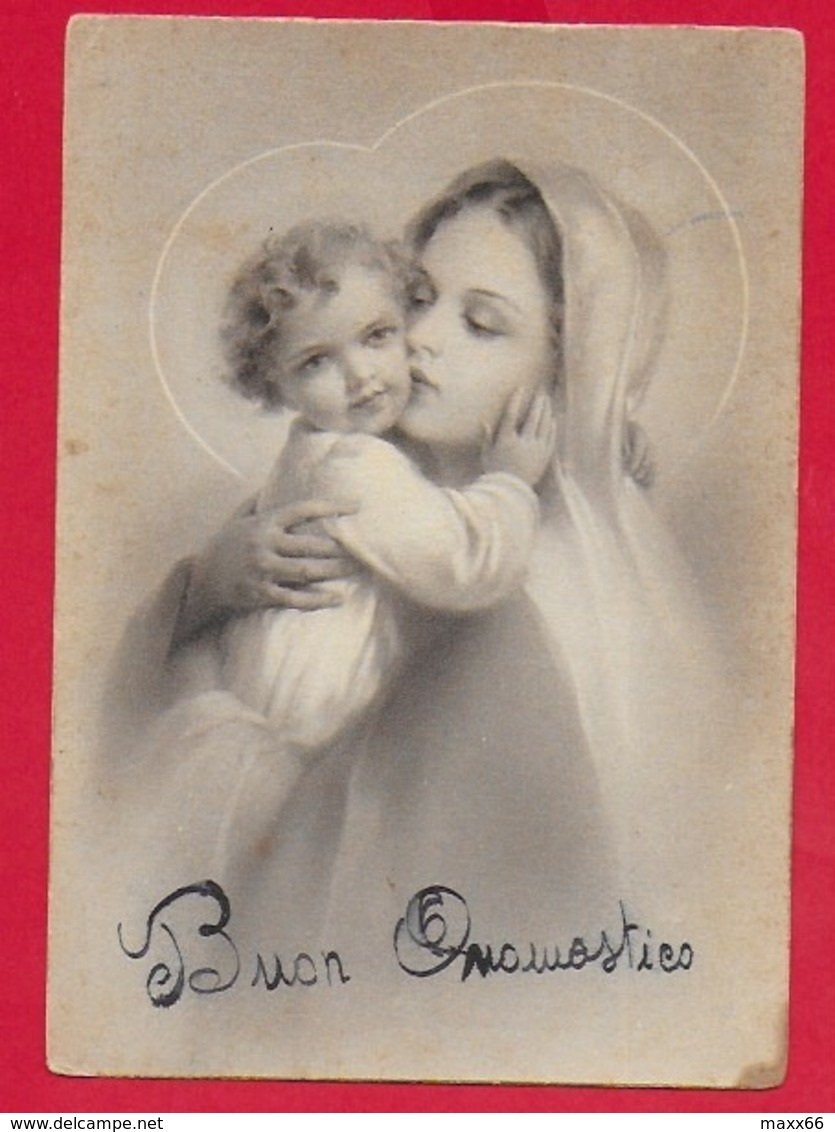 CARTOLINA VG ITALIA - Vergine Maria Con Bambino Gesù - Madonna - 10 X 15 - 1945 PATERNO - Vergine Maria E Madonne