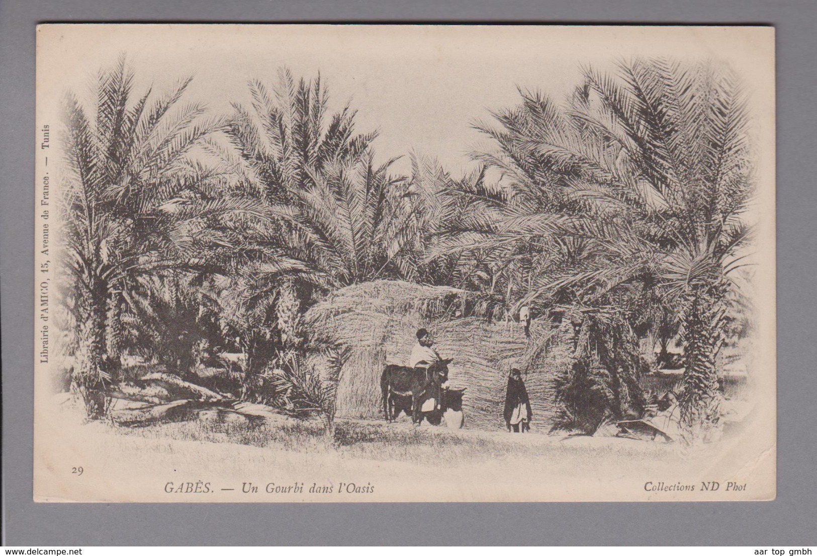 AK Tunesien Gabès Oase 1903-04-?? Foto Neurdein Frères - Tunisie